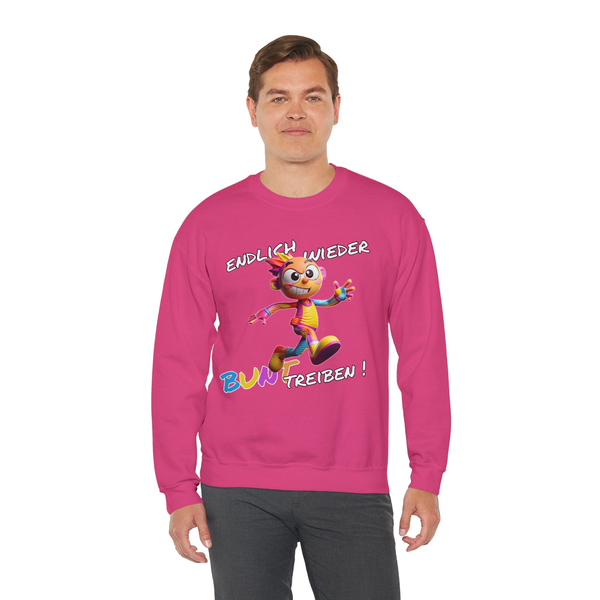 Sweatshirt „Endlich wieder BUNT treiben!“ | Humor | Phönix-Potsdam®