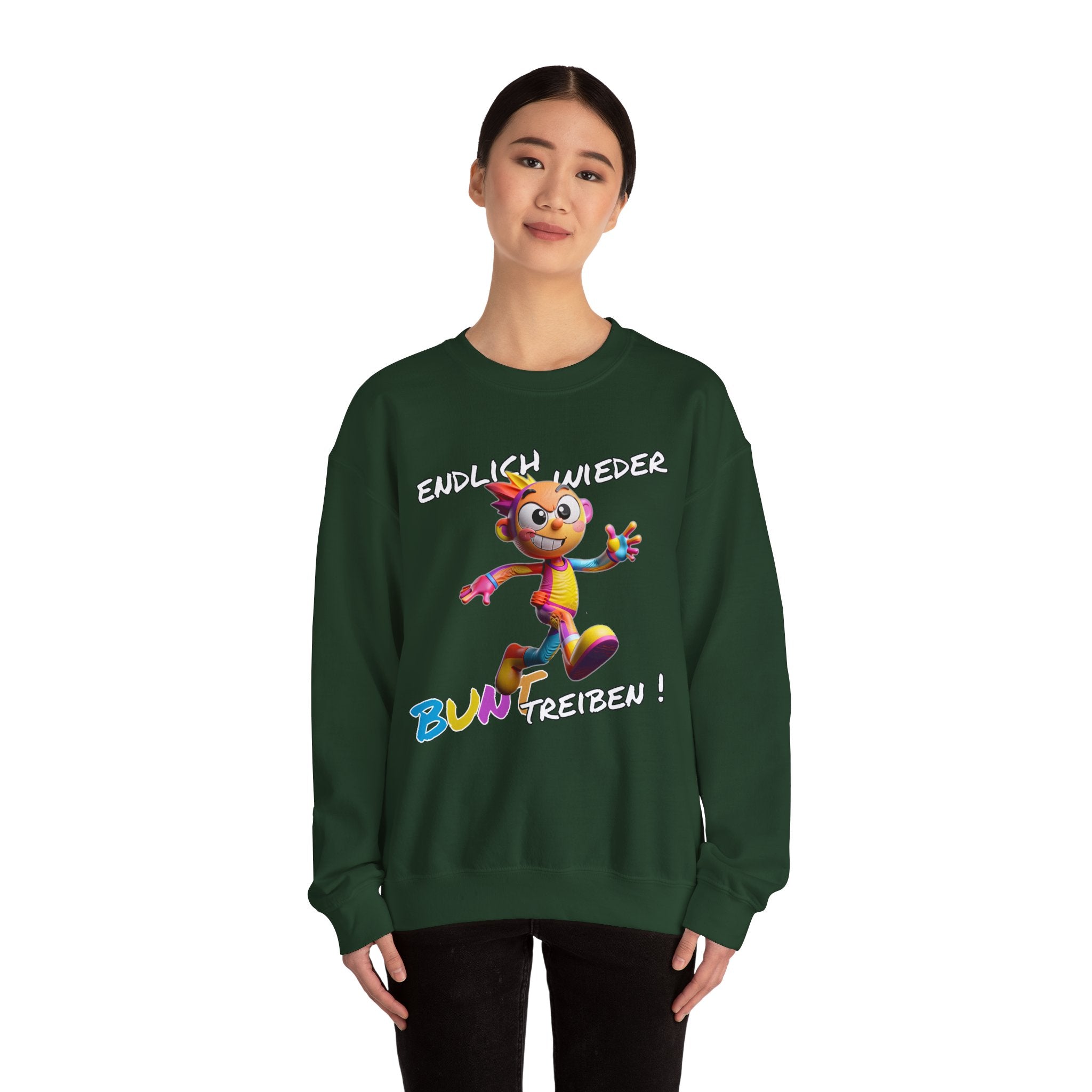 Sweatshirt „Endlich wieder BUNT treiben!“ | Humor | Phönix-Potsdam®