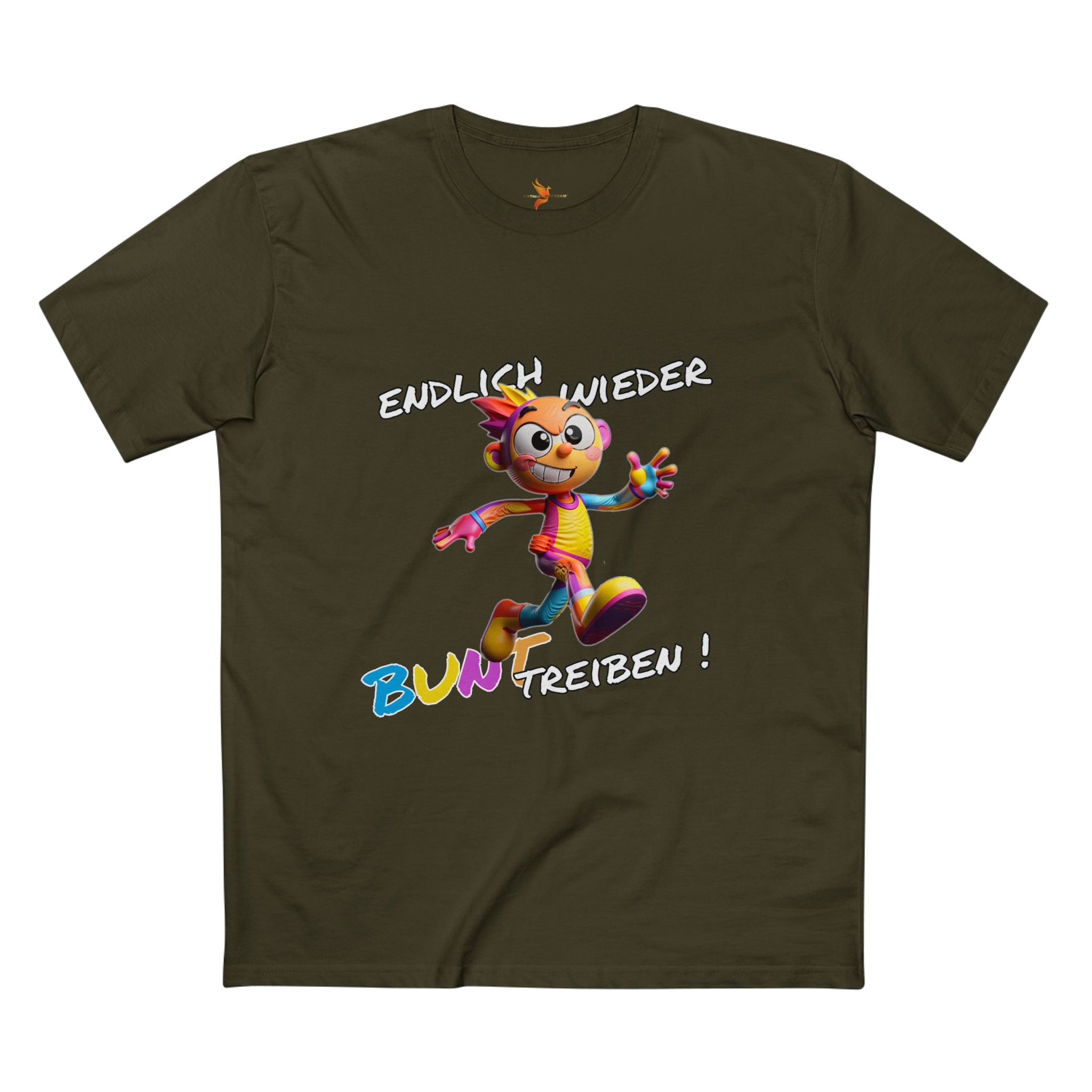 T-Shirt „Endlich wieder BUNT treiben!“ | Humor | Phönix-Potsdam®