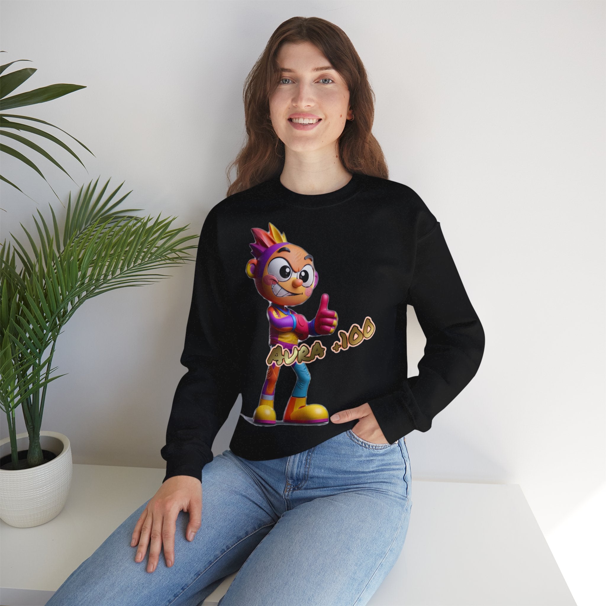 Sweatshirt „Aura +100“ | Humor | Phönix-Potsdam®