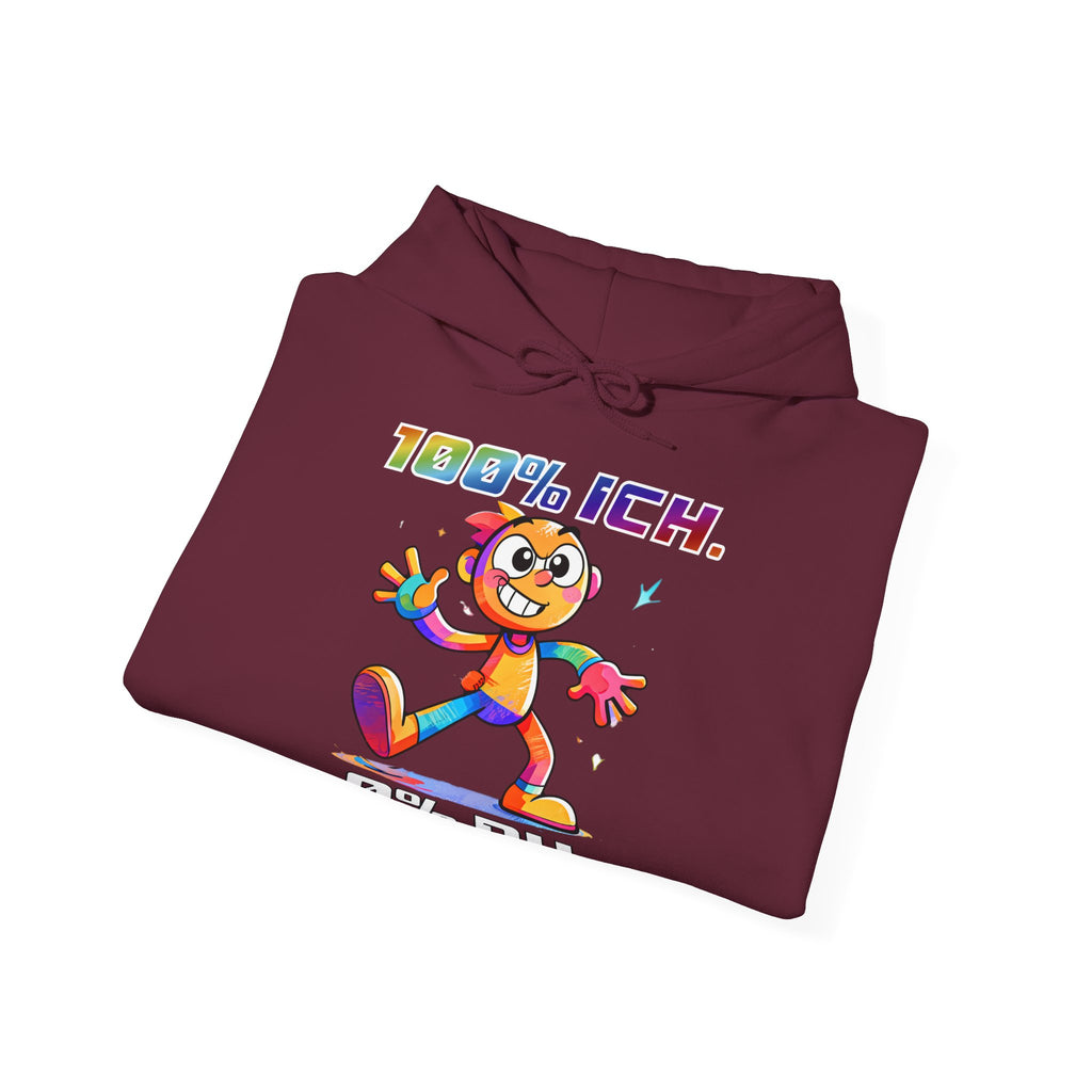 Hoodie „100 % ICH – 0 % DU“ | Humor | Phönix-Potsdam®