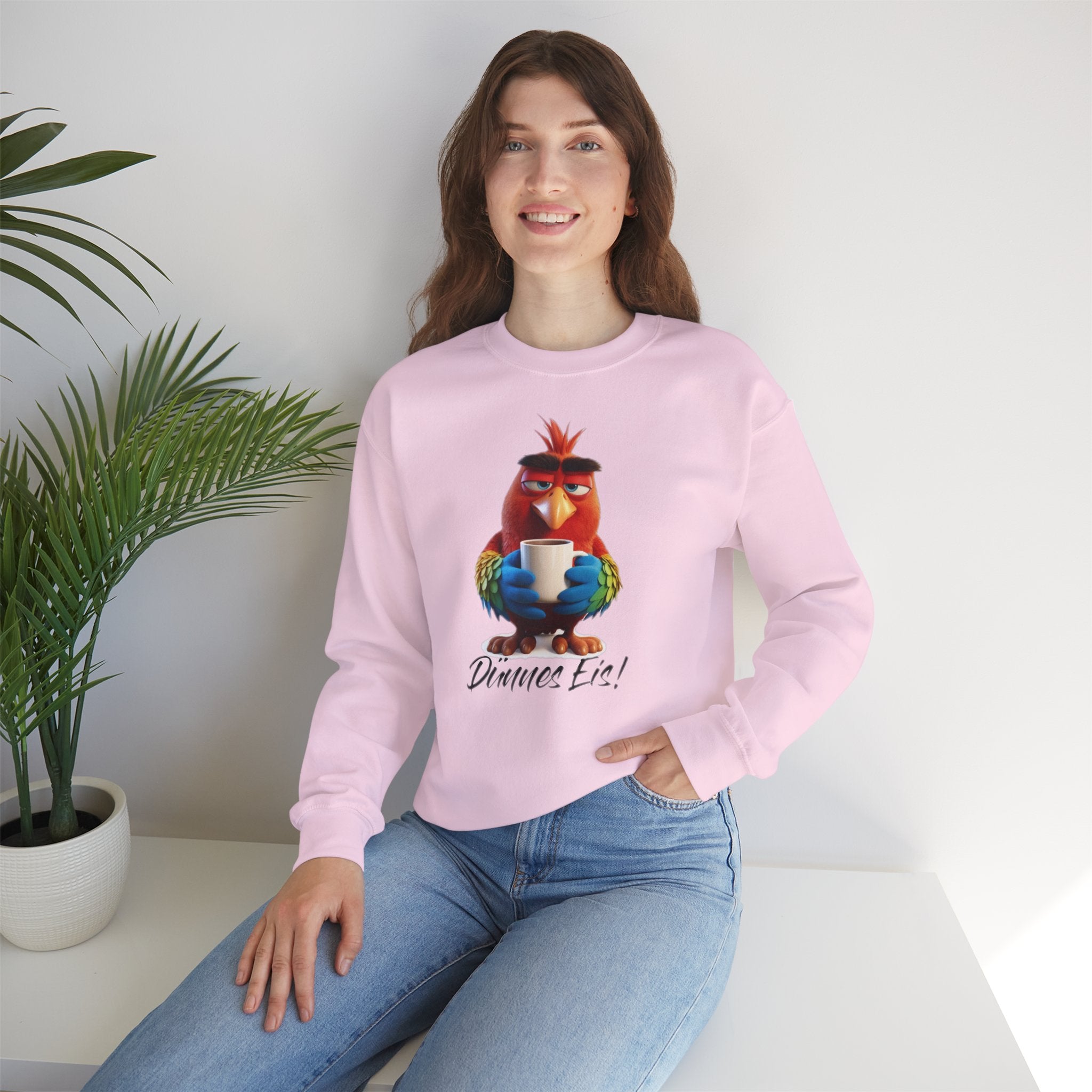 Papagei „Dünnes Eis!“ Sweatshirt | Humor | Phönix-Potsdam®