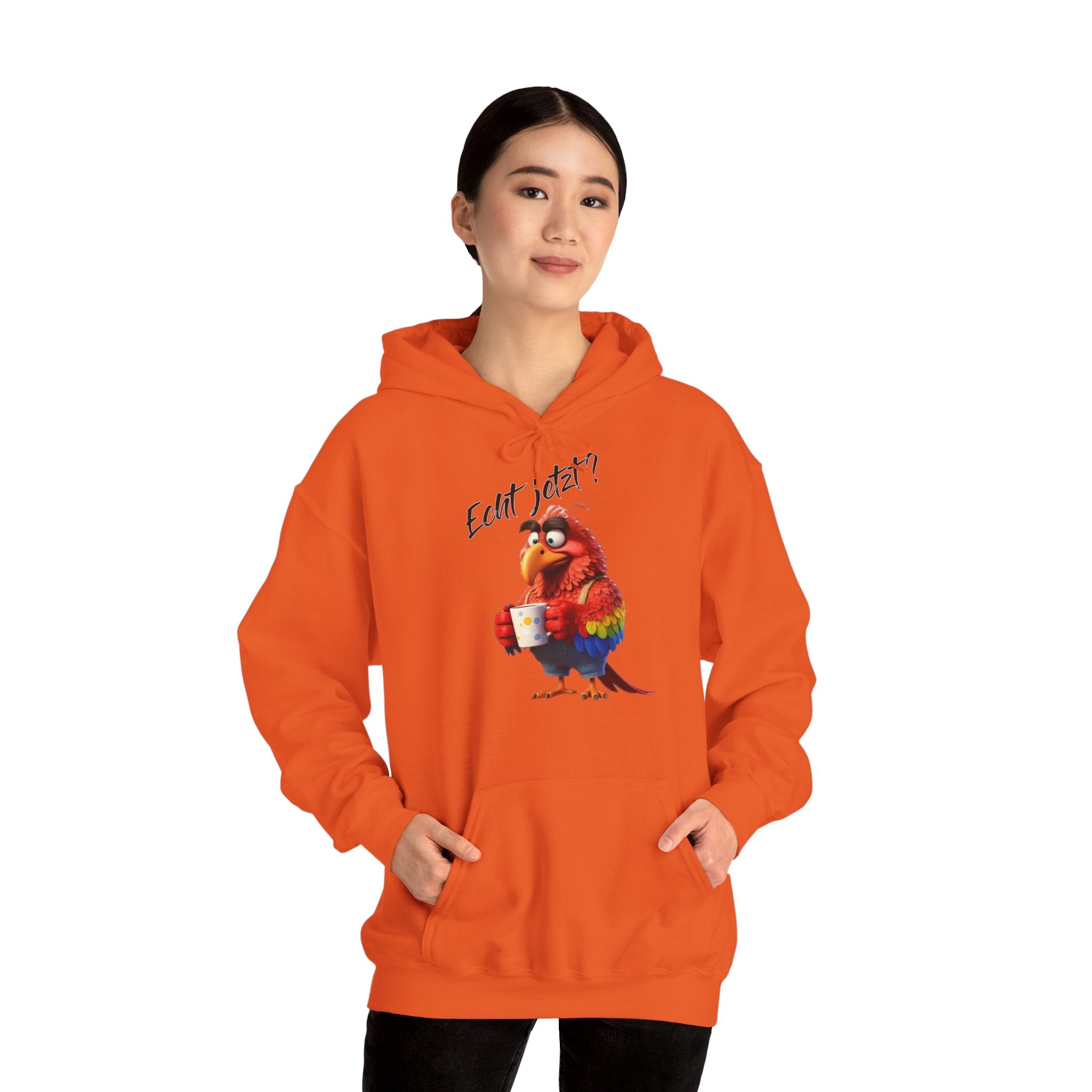 Papagei „Echt jetzt?“ Hoodie | Humor | Phönix-Potsdam®