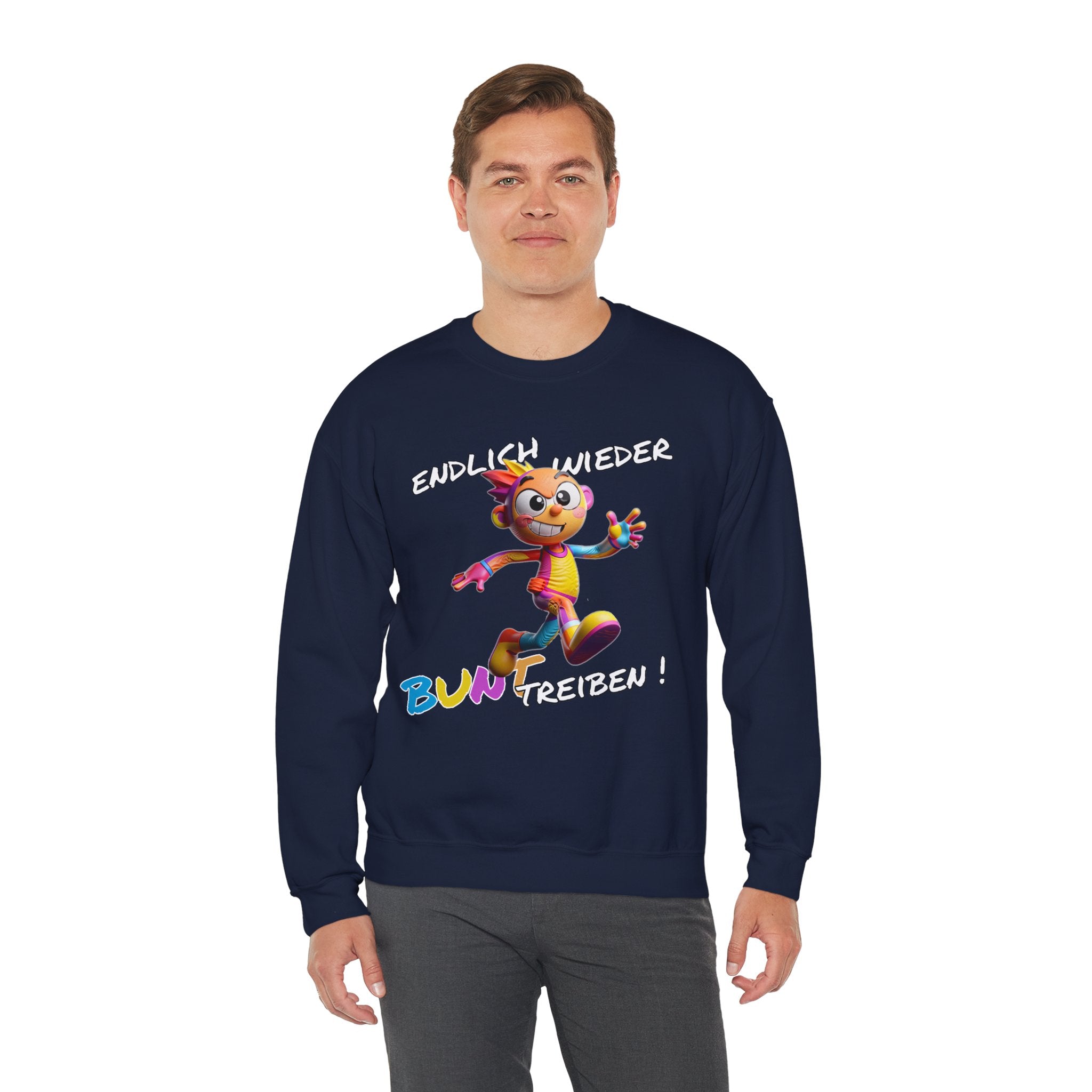 Sweatshirt „Endlich wieder BUNT treiben!“ | Humor | Phönix-Potsdam®