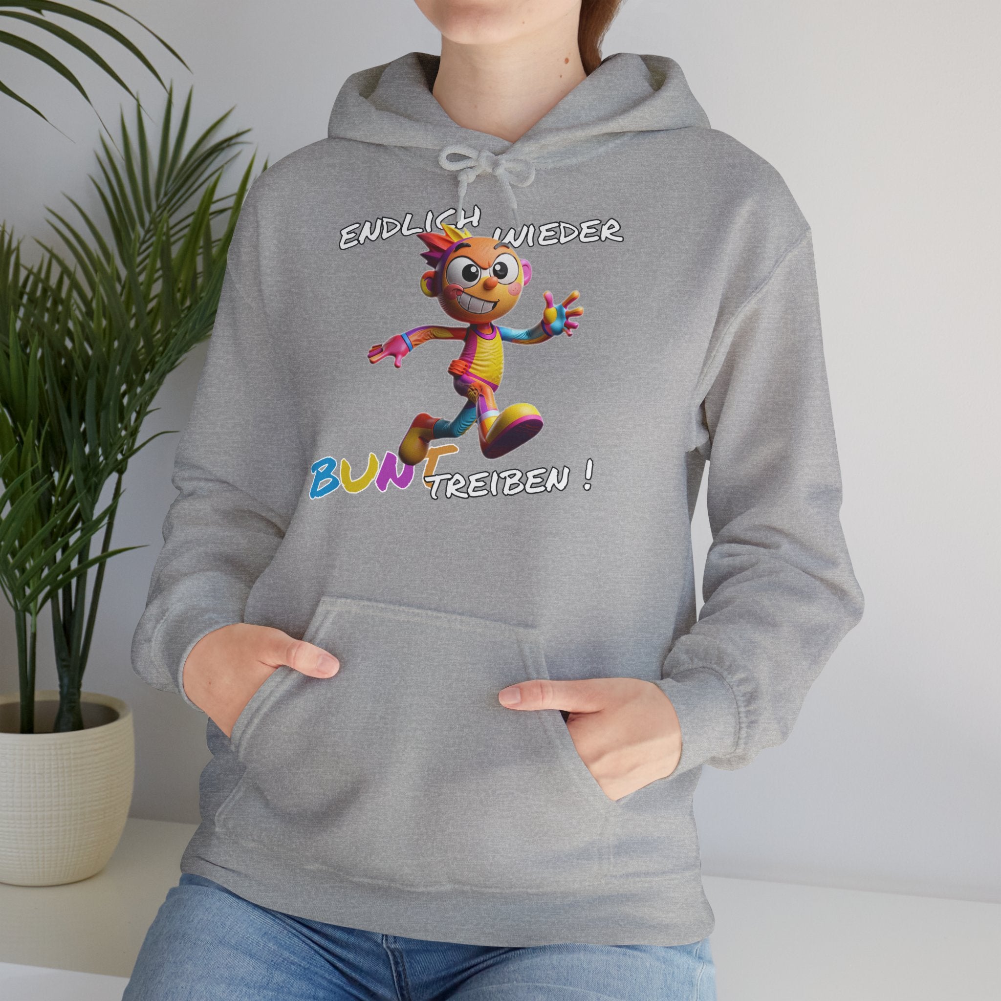 Hoodie „Endlich wieder BUNT treiben!“ | Humor | Phönix-Potsdam®