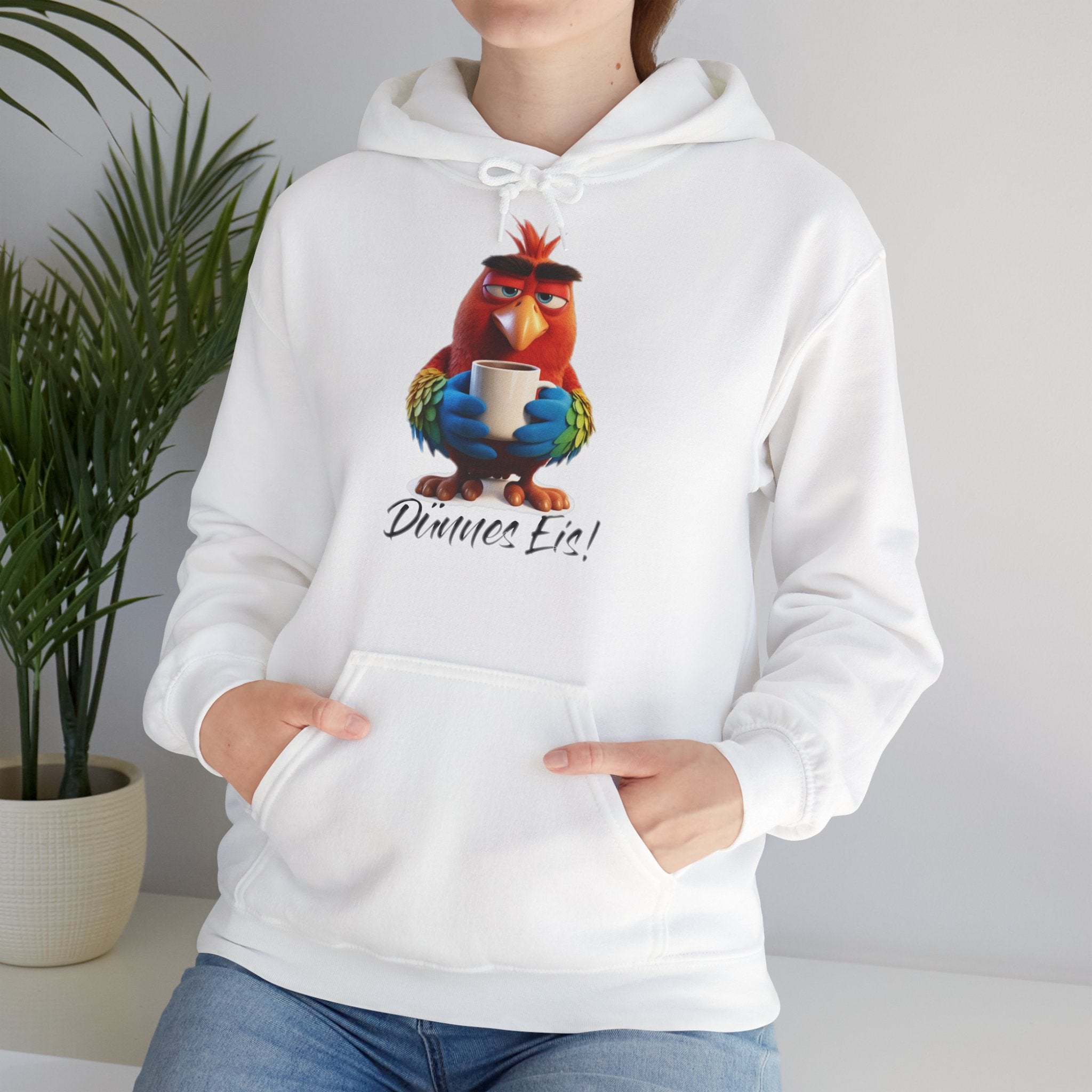 Papagei „Dünnes Eis!“ Hoodie | Humor | Phönix-Potsdam®