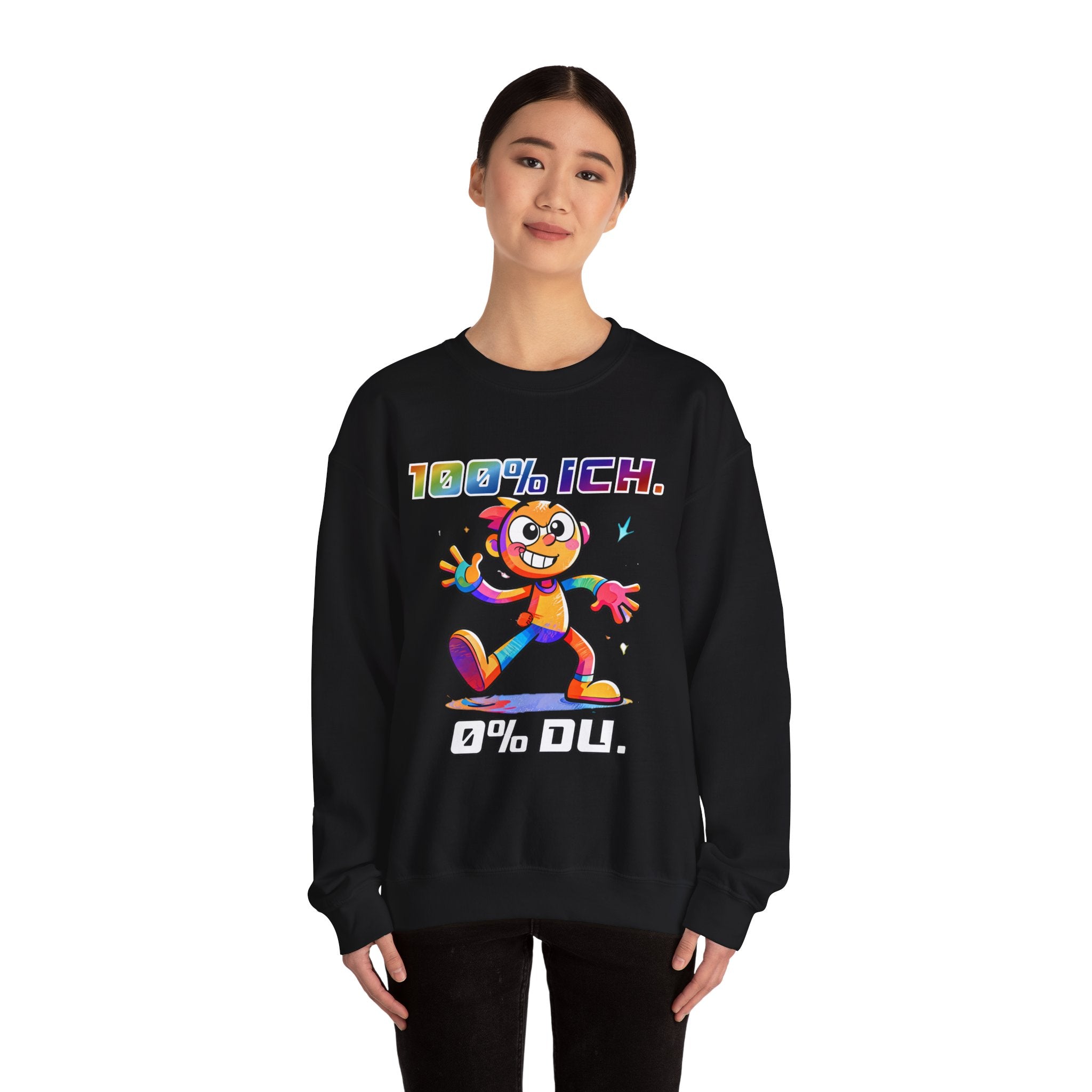 Sweatshirt „100 % ICH – 0 % DU“ | Humor | Phönix-Potsdam®