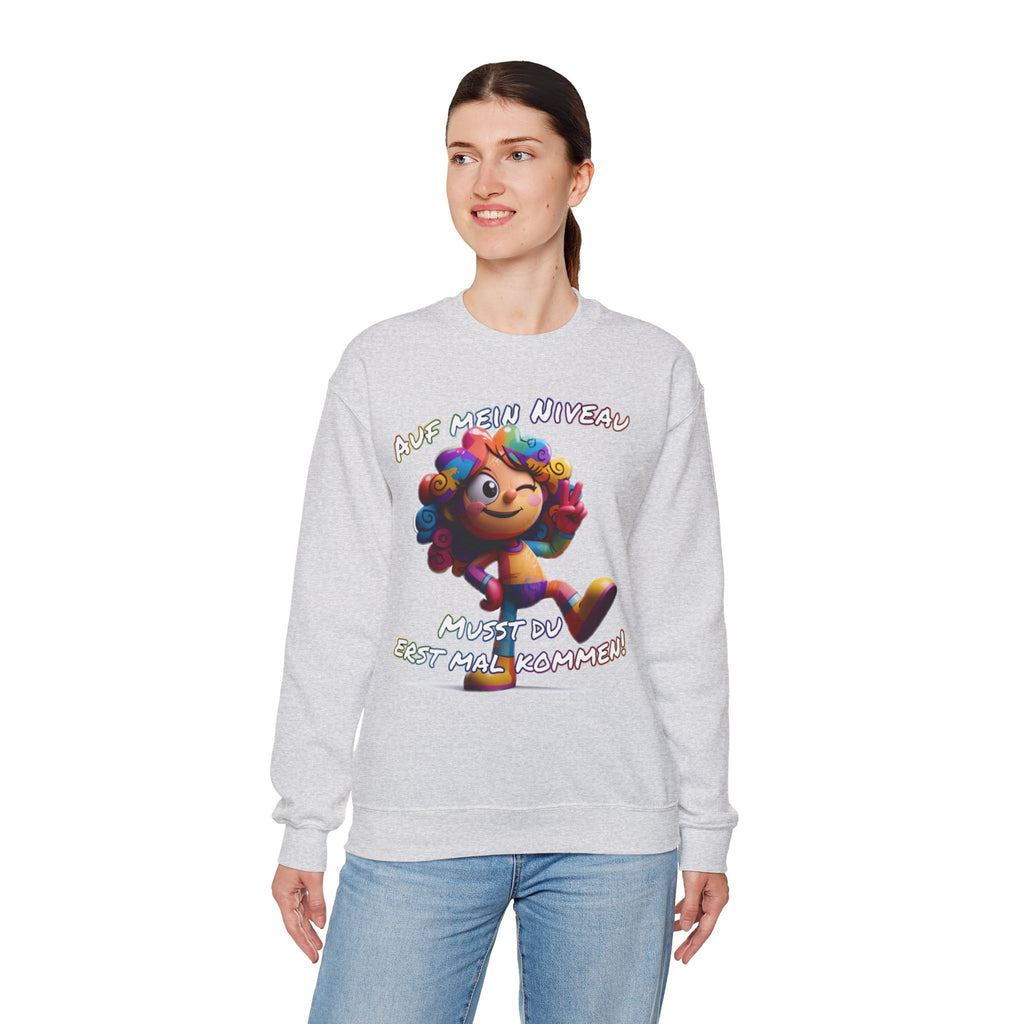 „Auf mein Niveau musst du erst mal kommen!“ Sweatshirt | Humor | Phönix-Potsdam®
