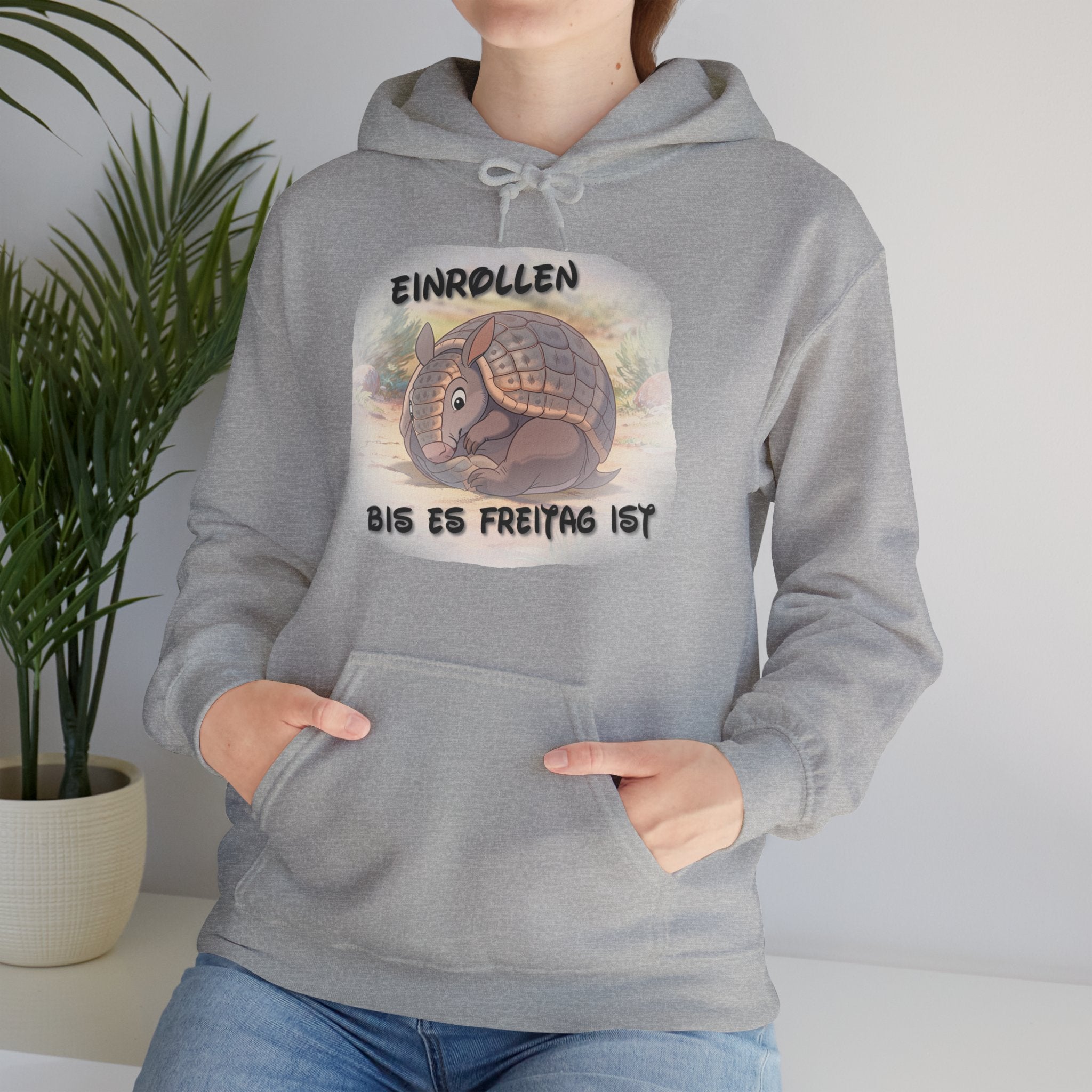 Gürteltier „Einrollen bis es Freitag ist“ Hoodie | Phönix-Potsdam®