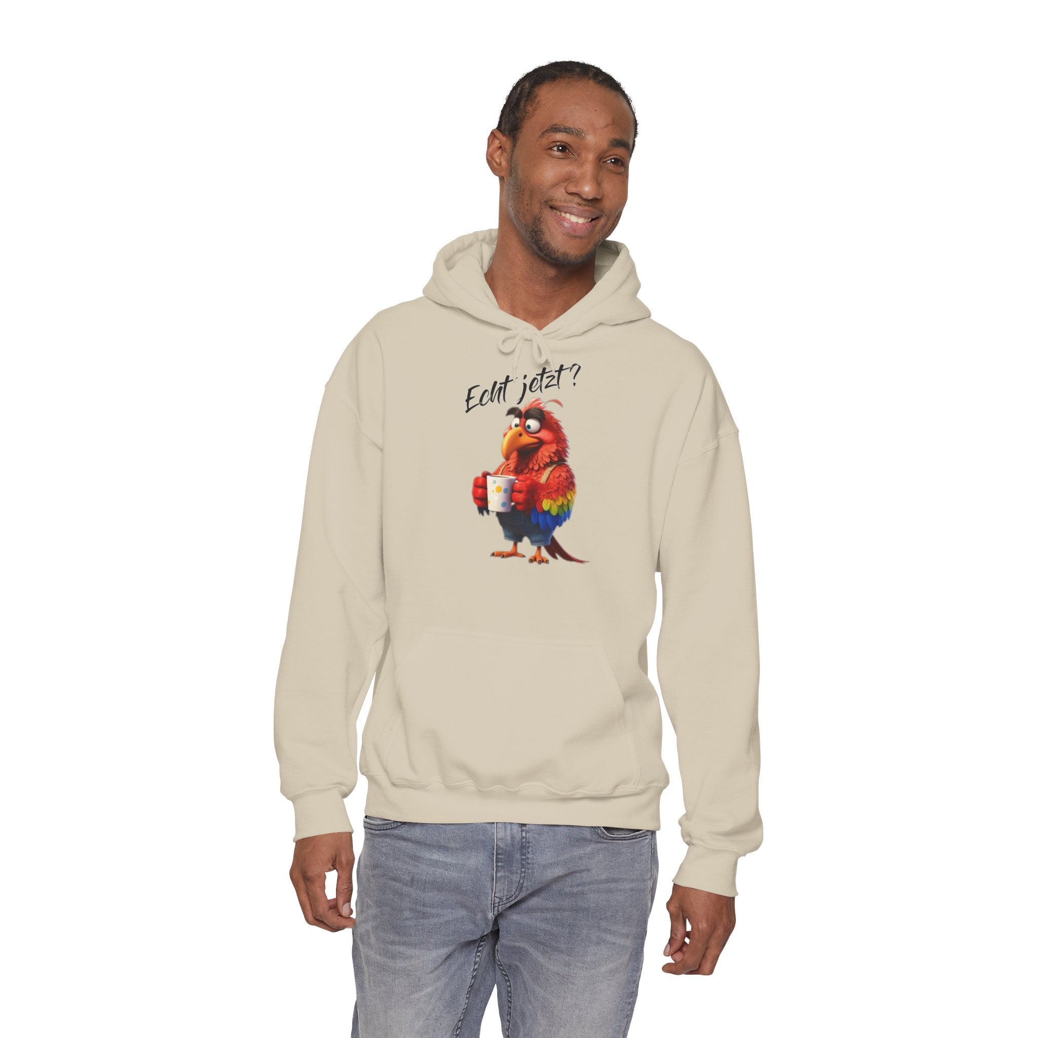 Papagei „Echt jetzt?“ Hoodie | Humor | Phönix-Potsdam®