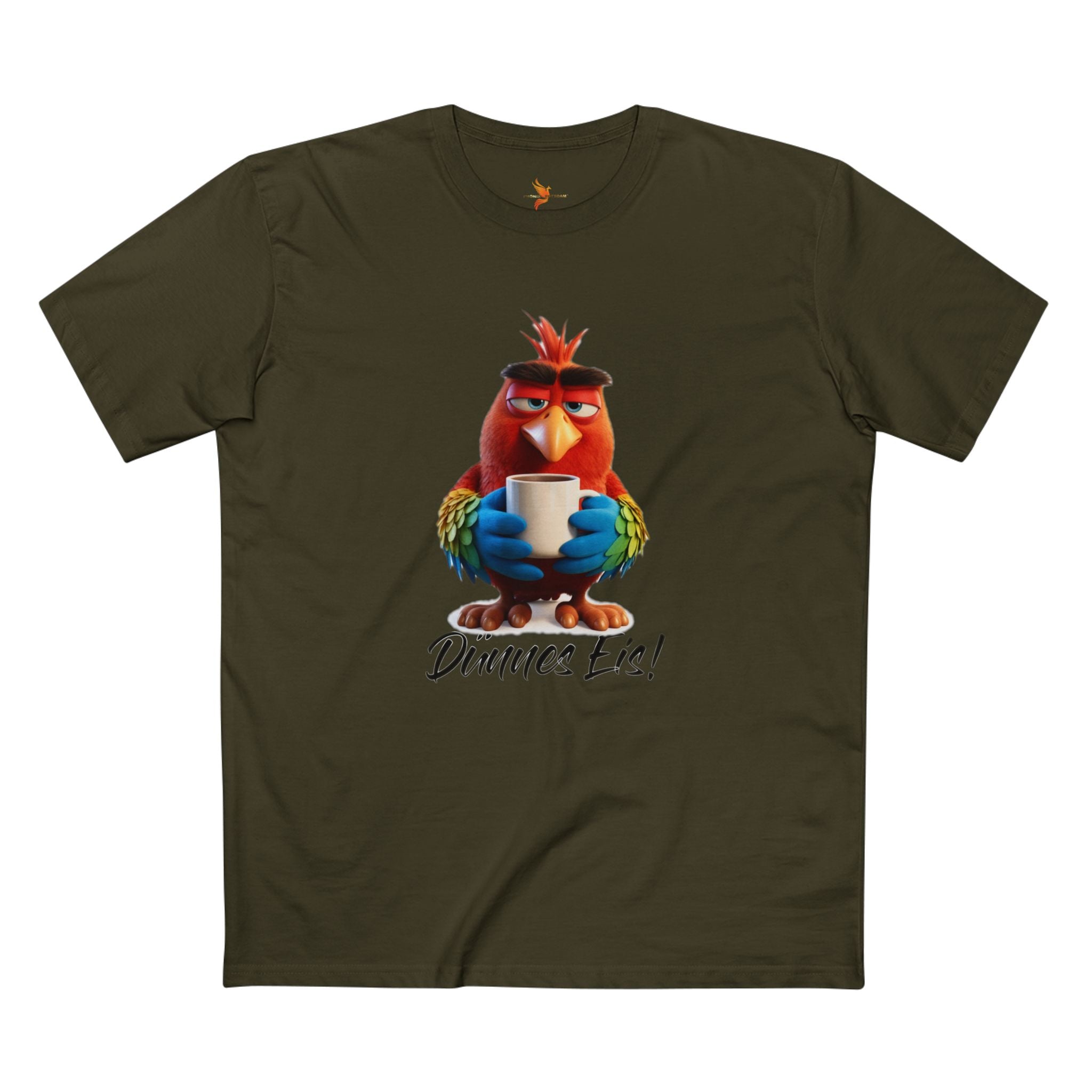 Papagei „Dünnes Eis!“ T-Shirt | Humor | Phönix-Potsdam®