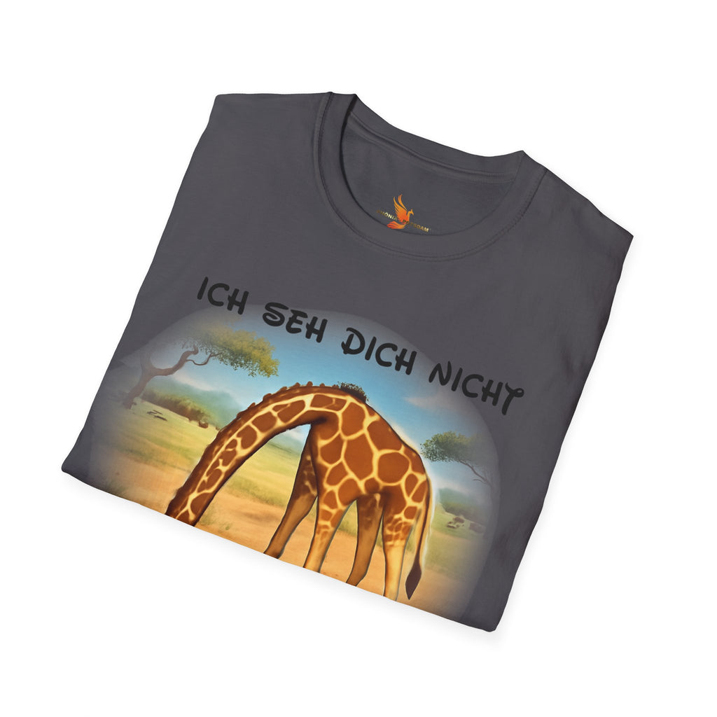 Giraffe „Ich seh dich nicht – Du siehst mich nicht“ T-Shirt | Phönix-Potsdam®