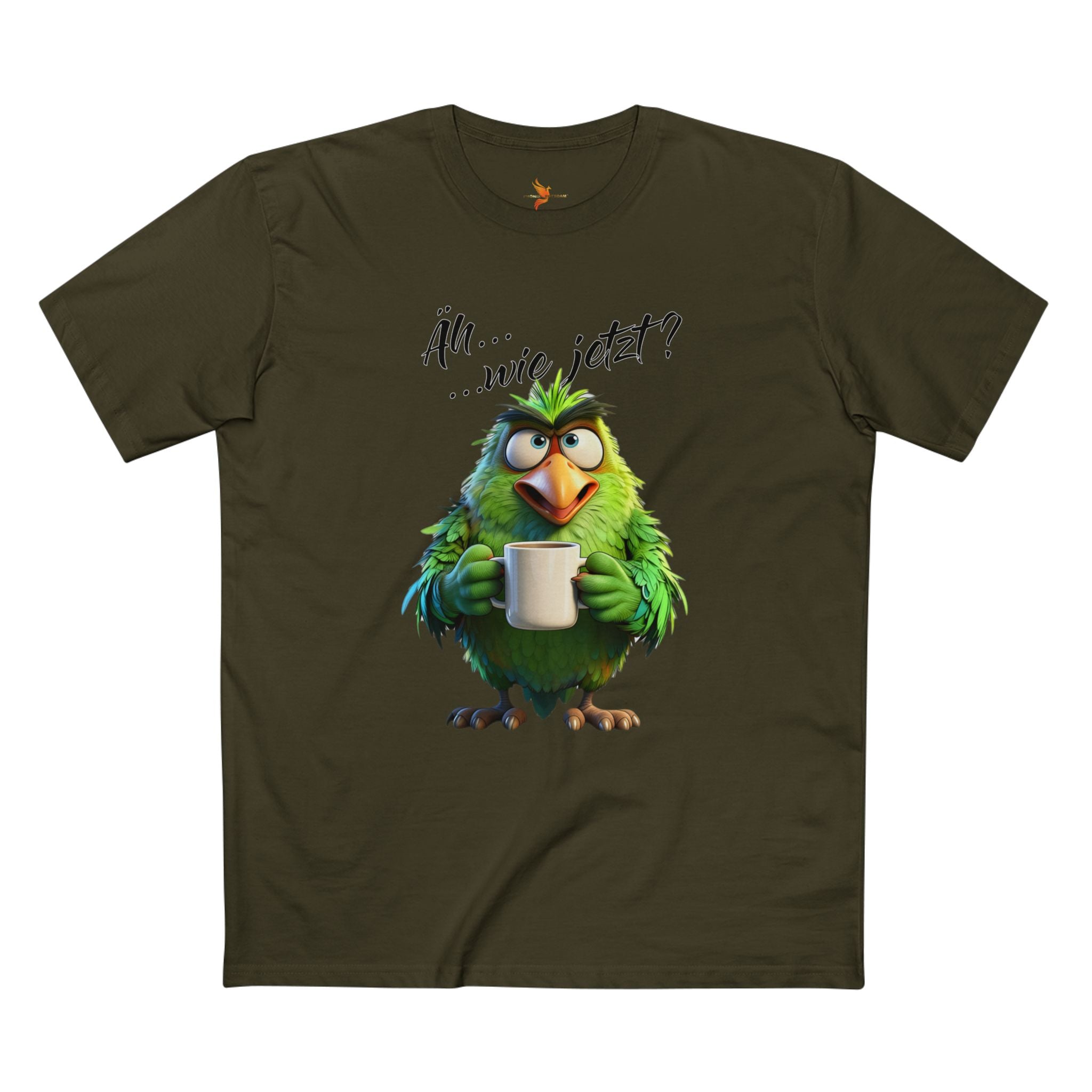Papagei „Äh...wie jetzt?“ T-Shirt | Humor | Phönix-Potsdam®