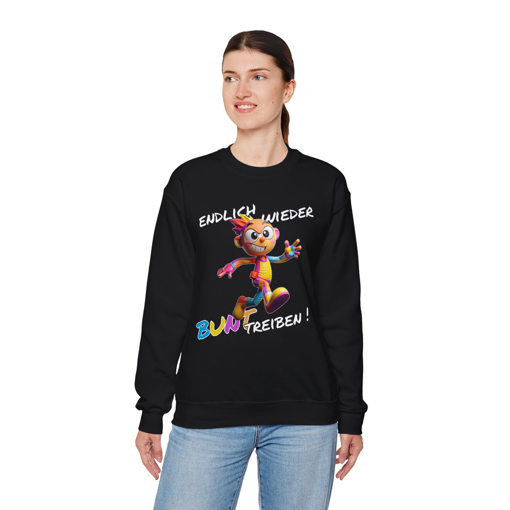 Sweatshirt „Endlich wieder BUNT treiben!“ | Humor | Phönix-Potsdam®