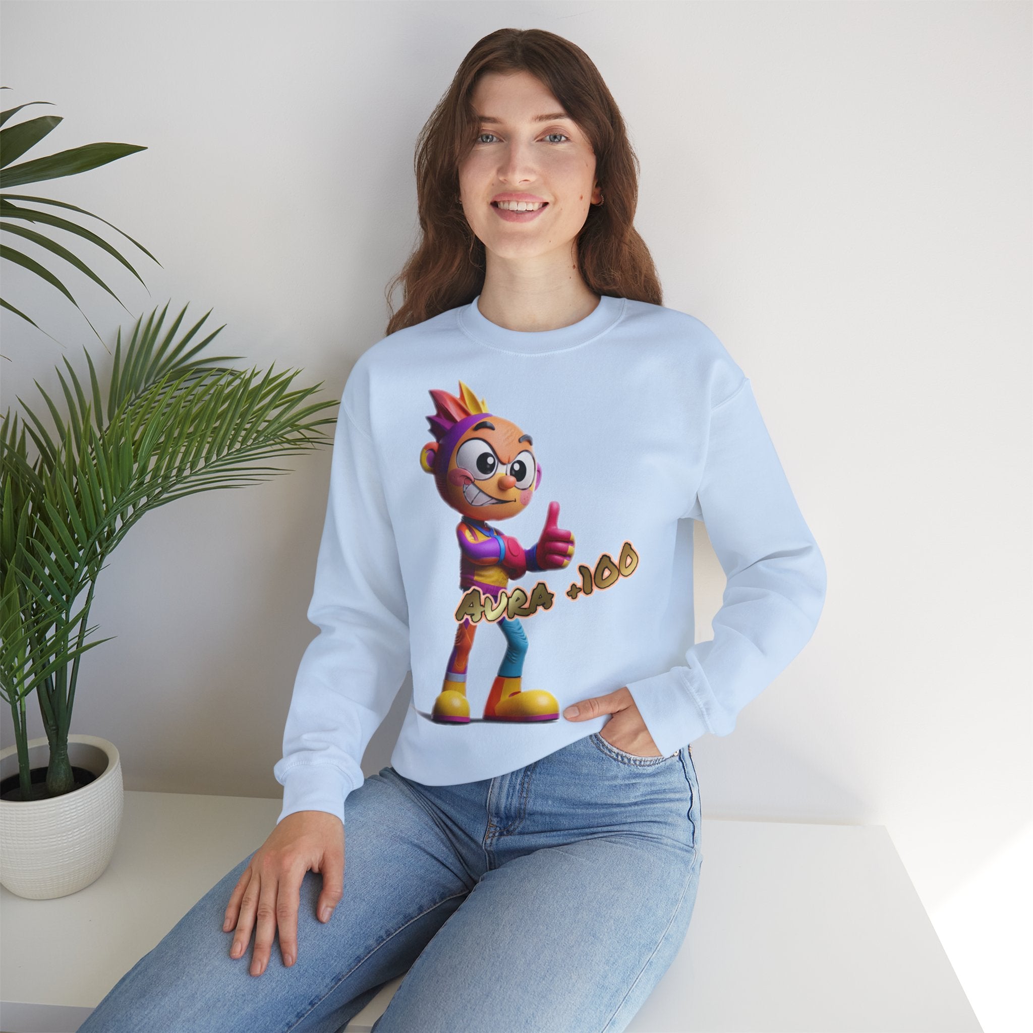 Sweatshirt „Aura +100“ | Humor | Phönix-Potsdam®