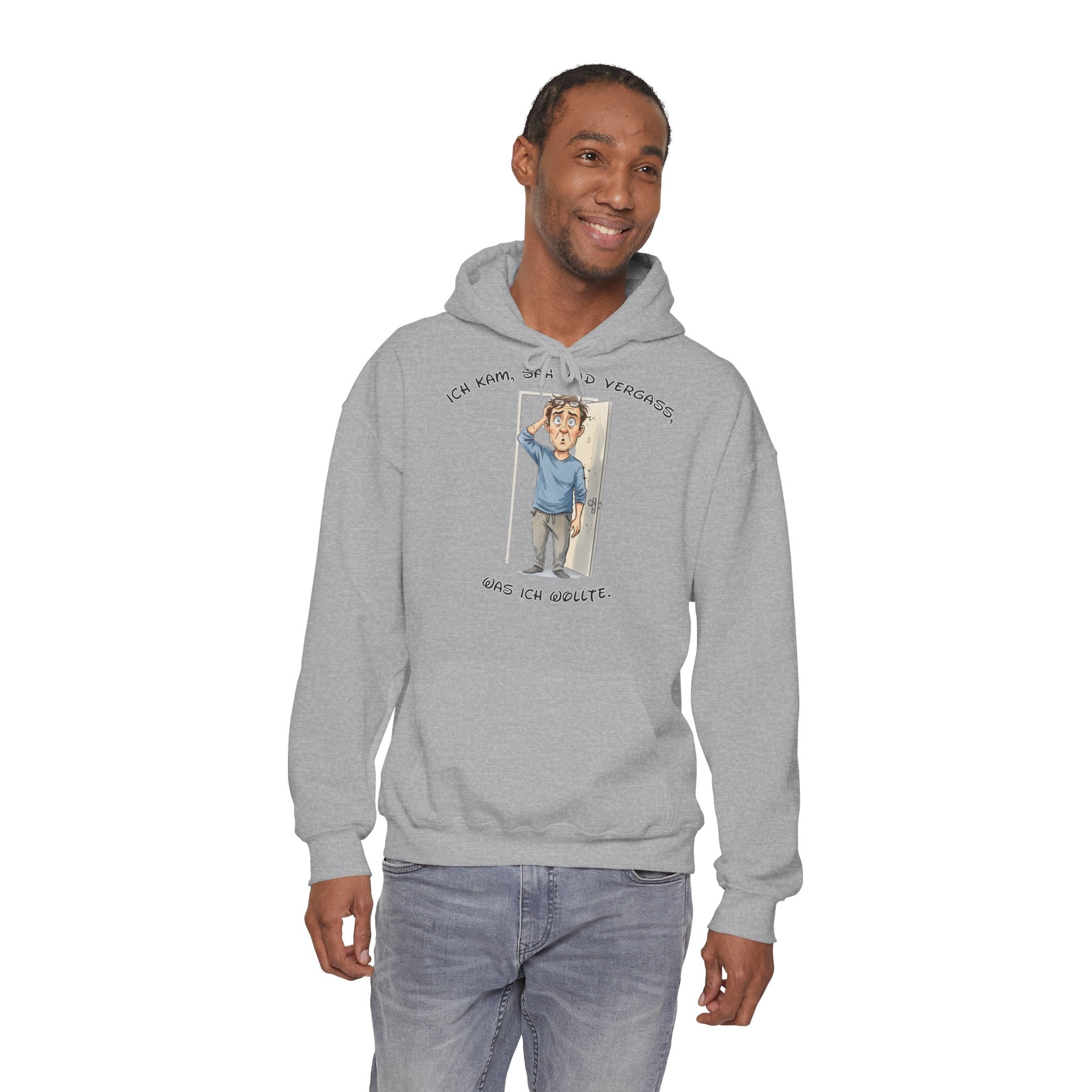 Ich kam, sah und vergaß Hoodie | Karikatur | Phönix-Potsdam®