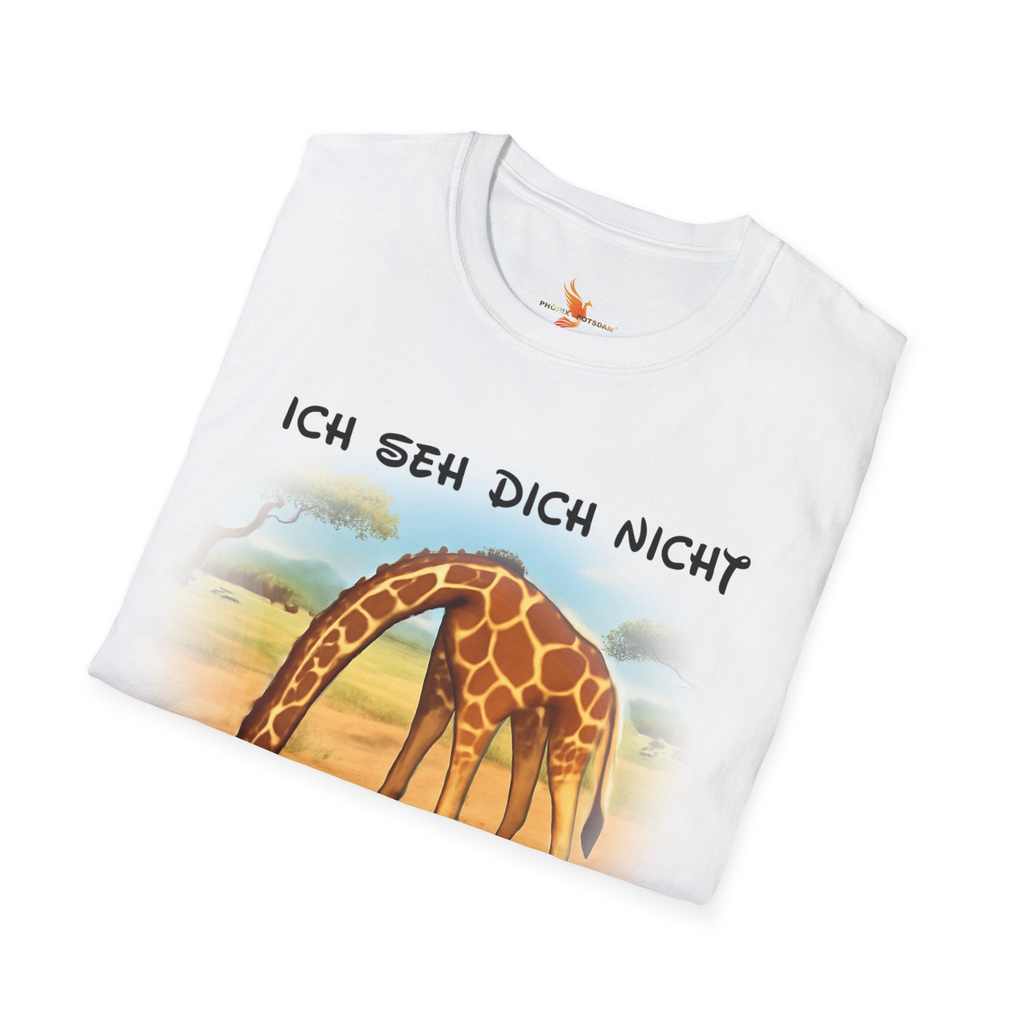 Giraffe „Ich seh dich nicht – Du siehst mich nicht“ T-Shirt | Phönix-Potsdam®