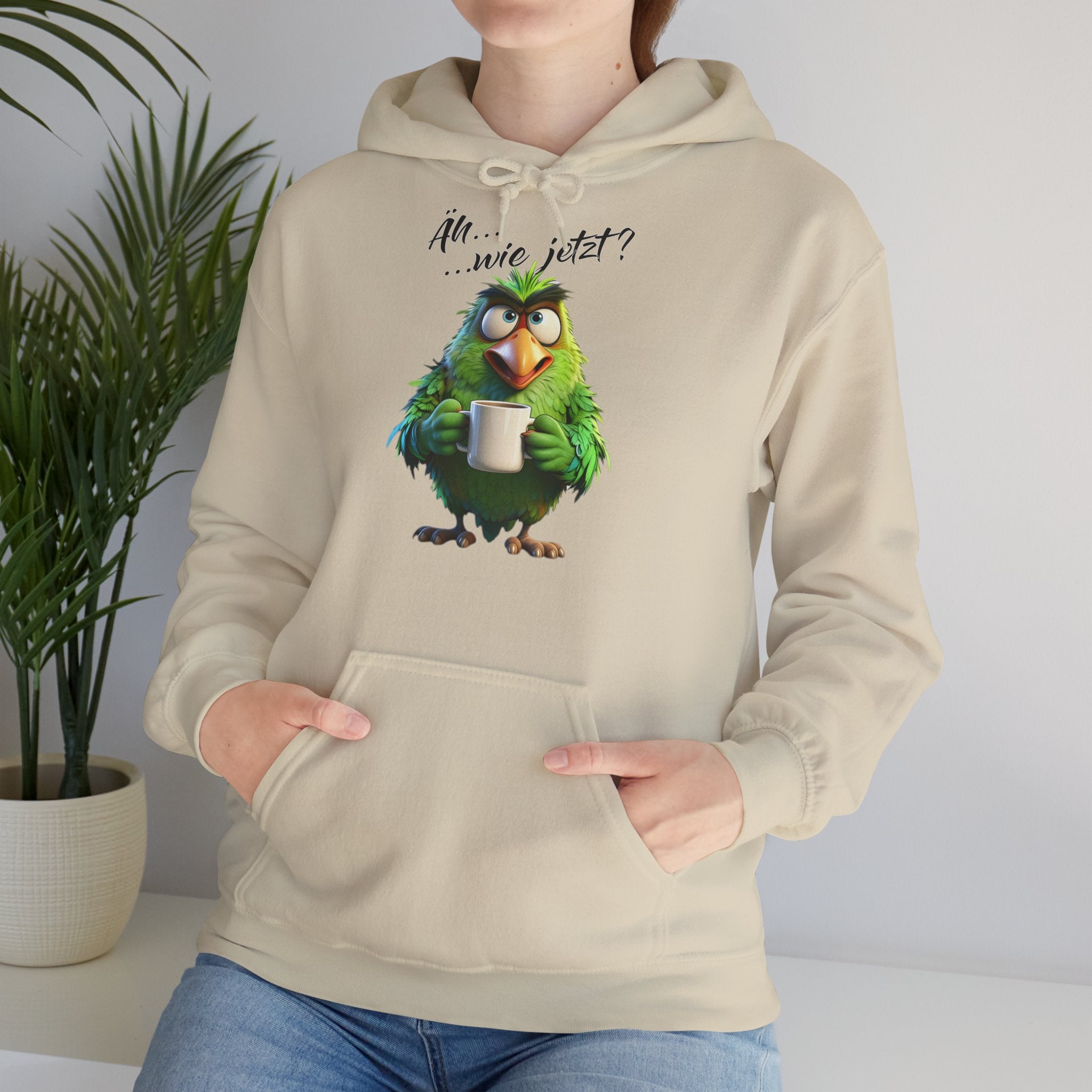 Papagei „Äh...wie jetzt?“ Hoodie | Humor | Phönix-Potsdam®