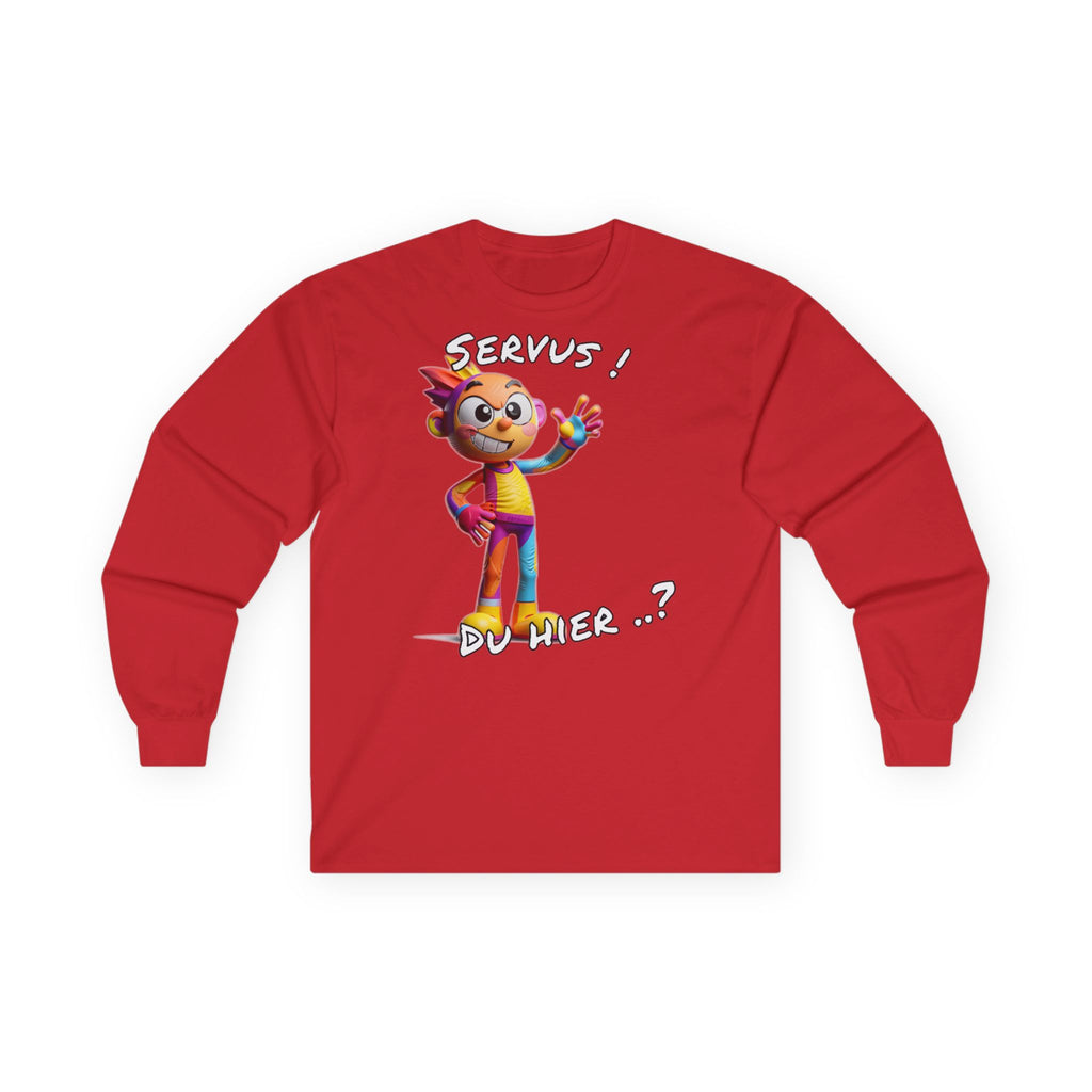 Langarmshirt „Servus! Du hier..?“ | Humor | Phönix-Potsdam®