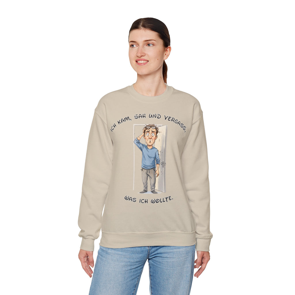 Ich kam, sah und vergaß Sweatshirt | Karikatur | Phönix-Potsdam®
