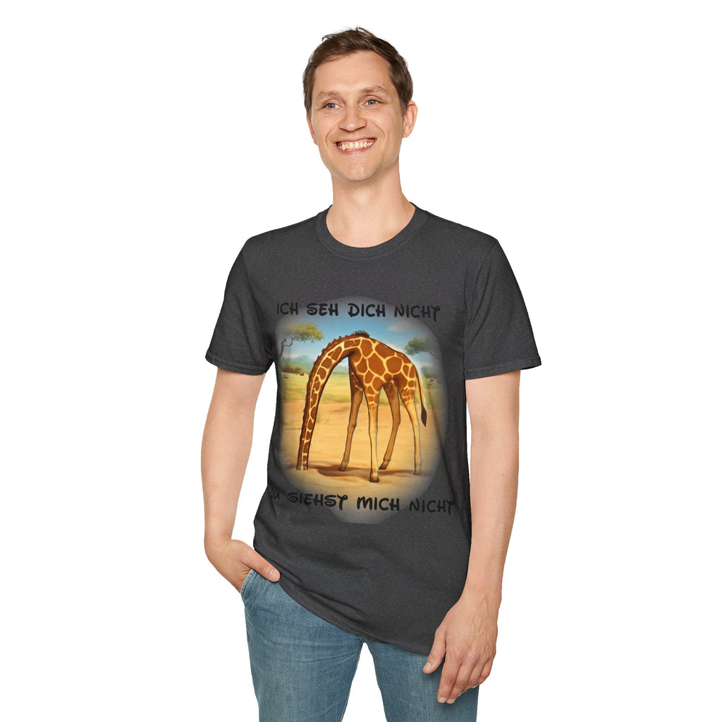 Giraffe „Ich seh dich nicht – Du siehst mich nicht“ T-Shirt | Phönix-Potsdam®
