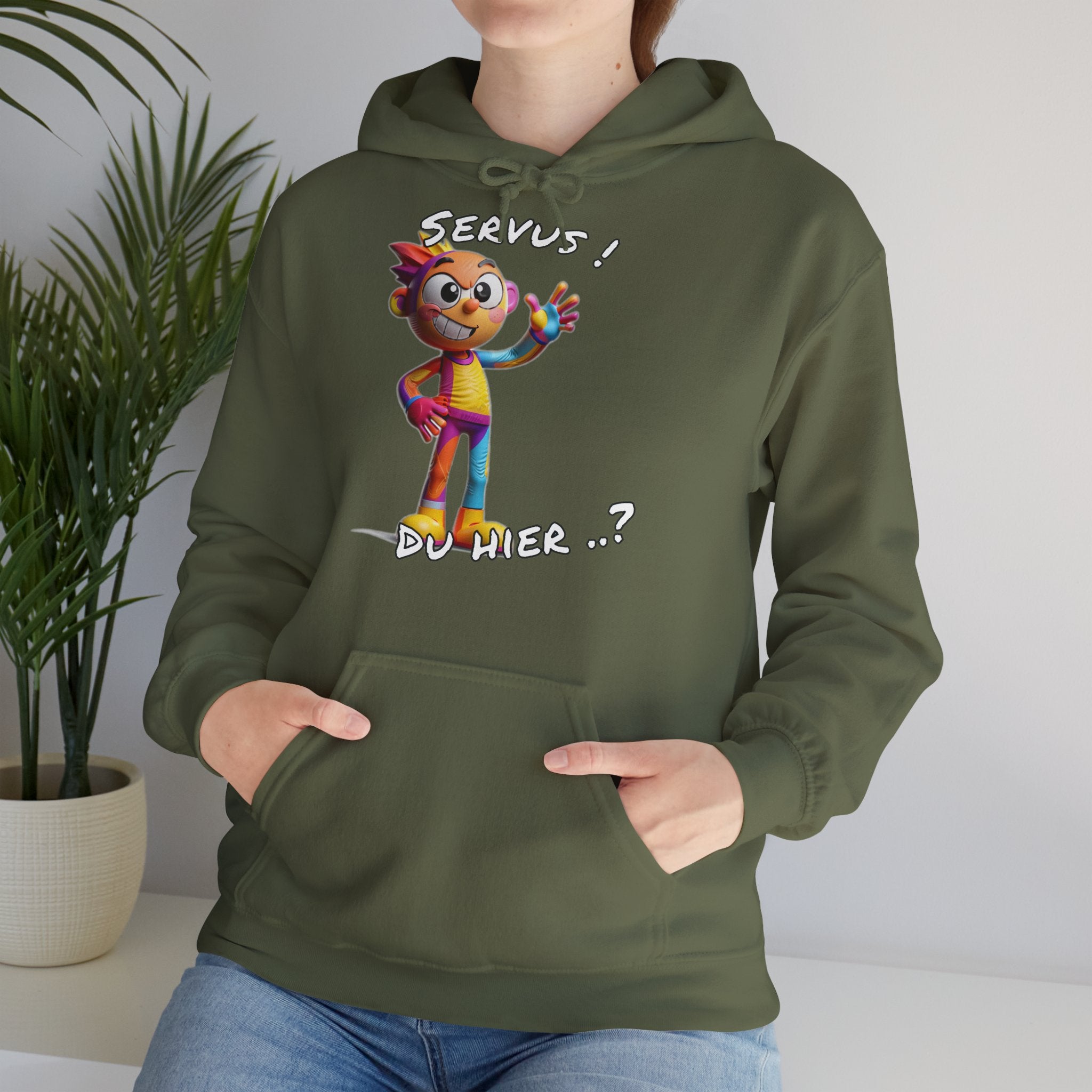 Hoodie „Servus! Du hier..?“ | Humor | Phönix-Potsdam®