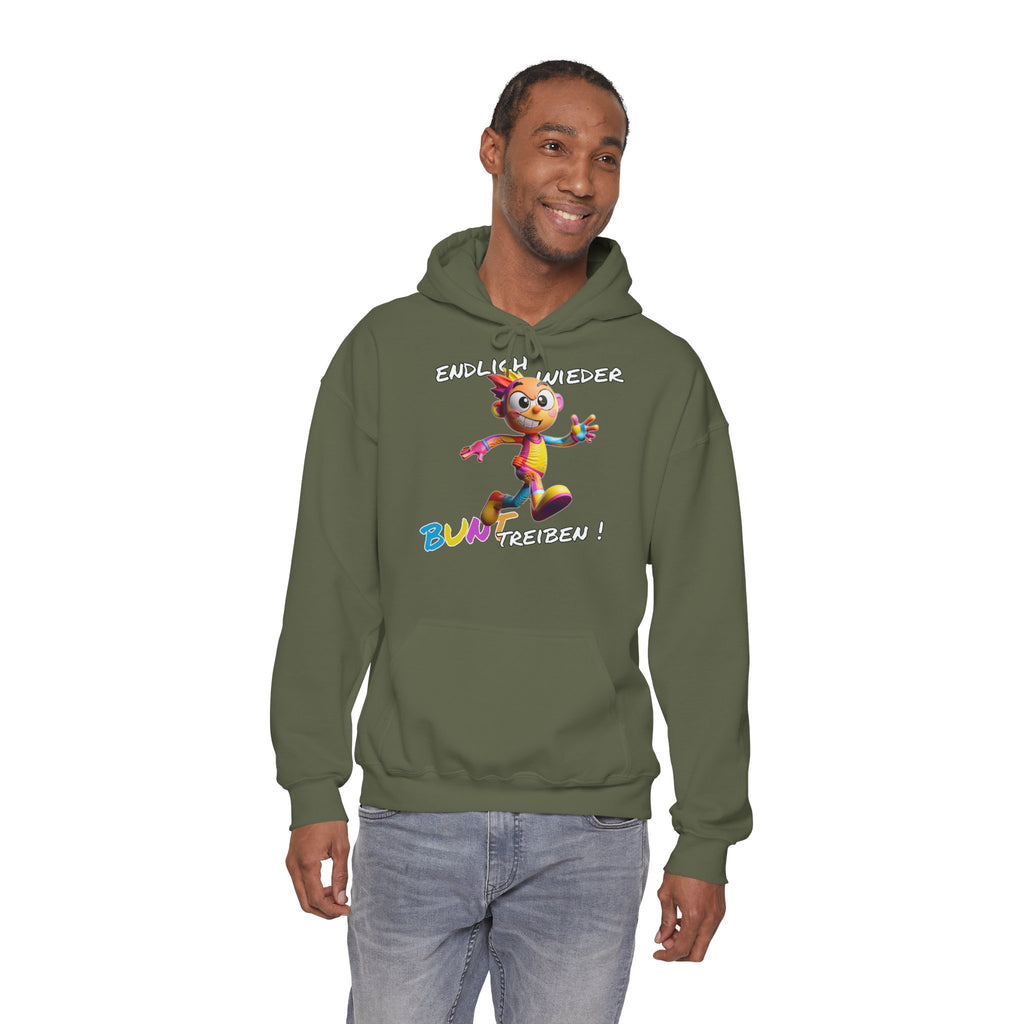 Hoodie „Endlich wieder BUNT treiben!“ | Humor | Phönix-Potsdam®