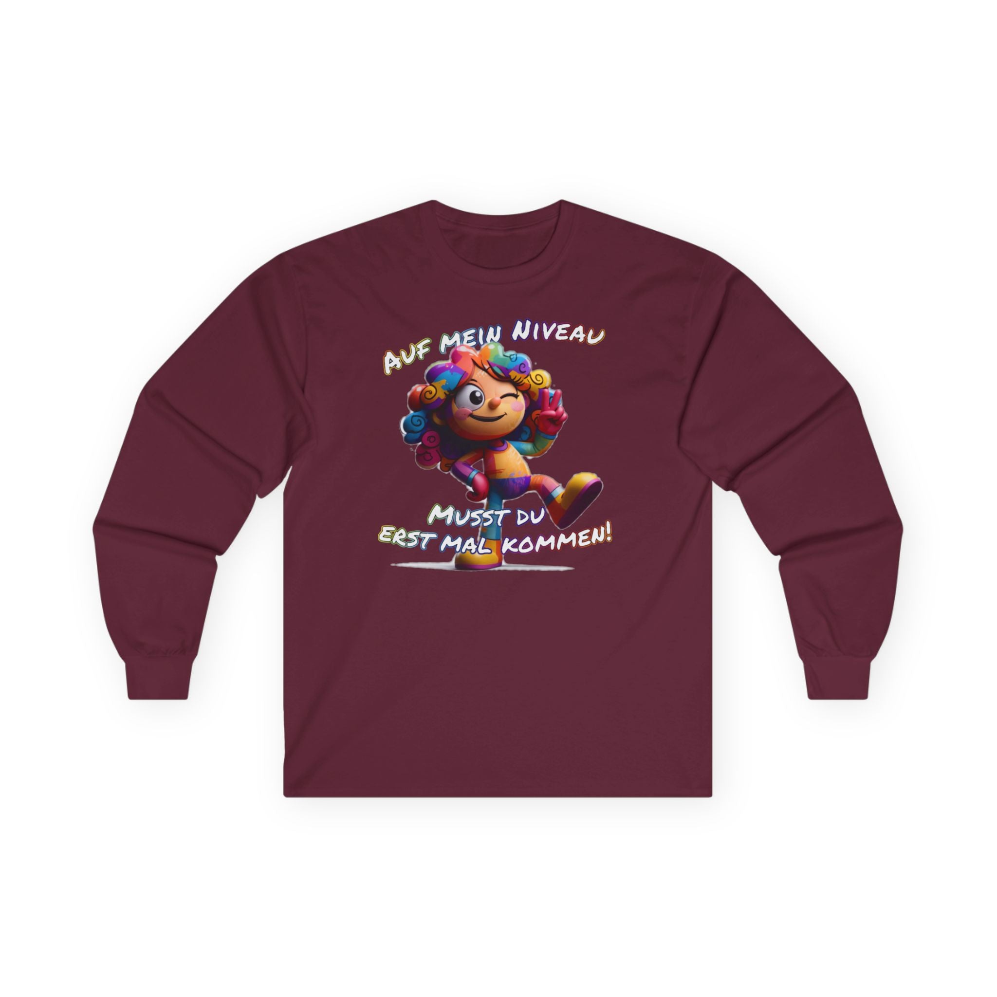 „Auf mein Niveau musst du erst mal kommen!“ Langarmshirt | Humor | Phönix-Potsdam®