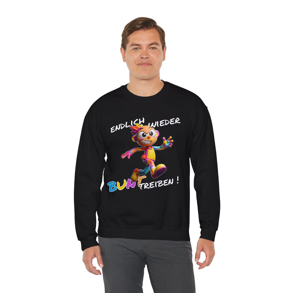 Sweatshirt „Endlich wieder BUNT treiben!“ | Humor | Phönix-Potsdam®