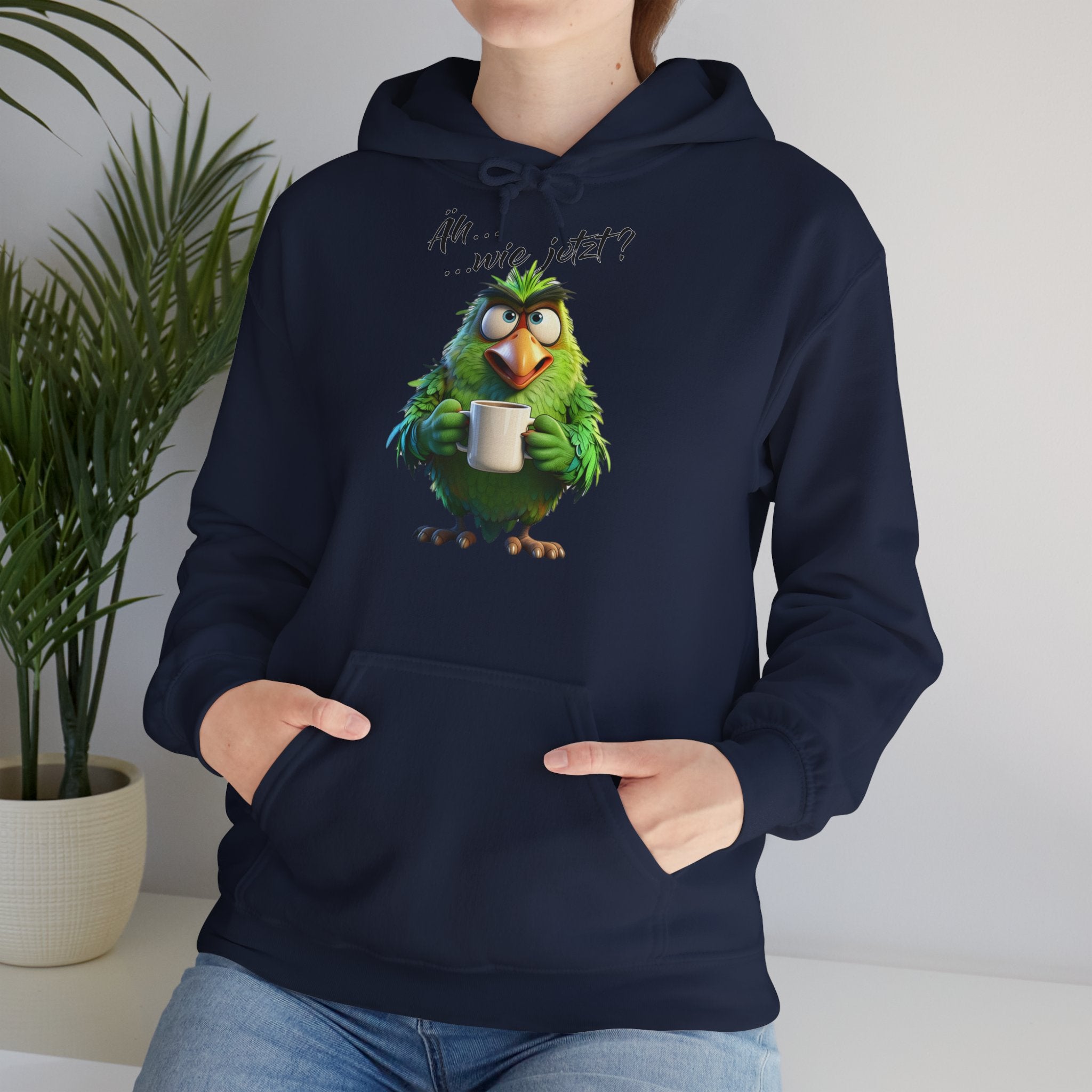Papagei „Äh...wie jetzt?“ Hoodie | Humor | Phönix-Potsdam®