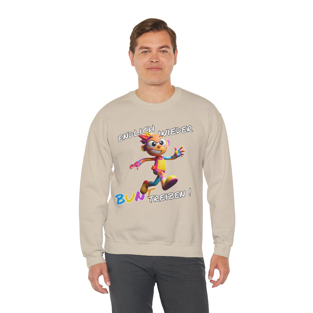 Sweatshirt „Endlich wieder BUNT treiben!“ | Humor | Phönix-Potsdam®