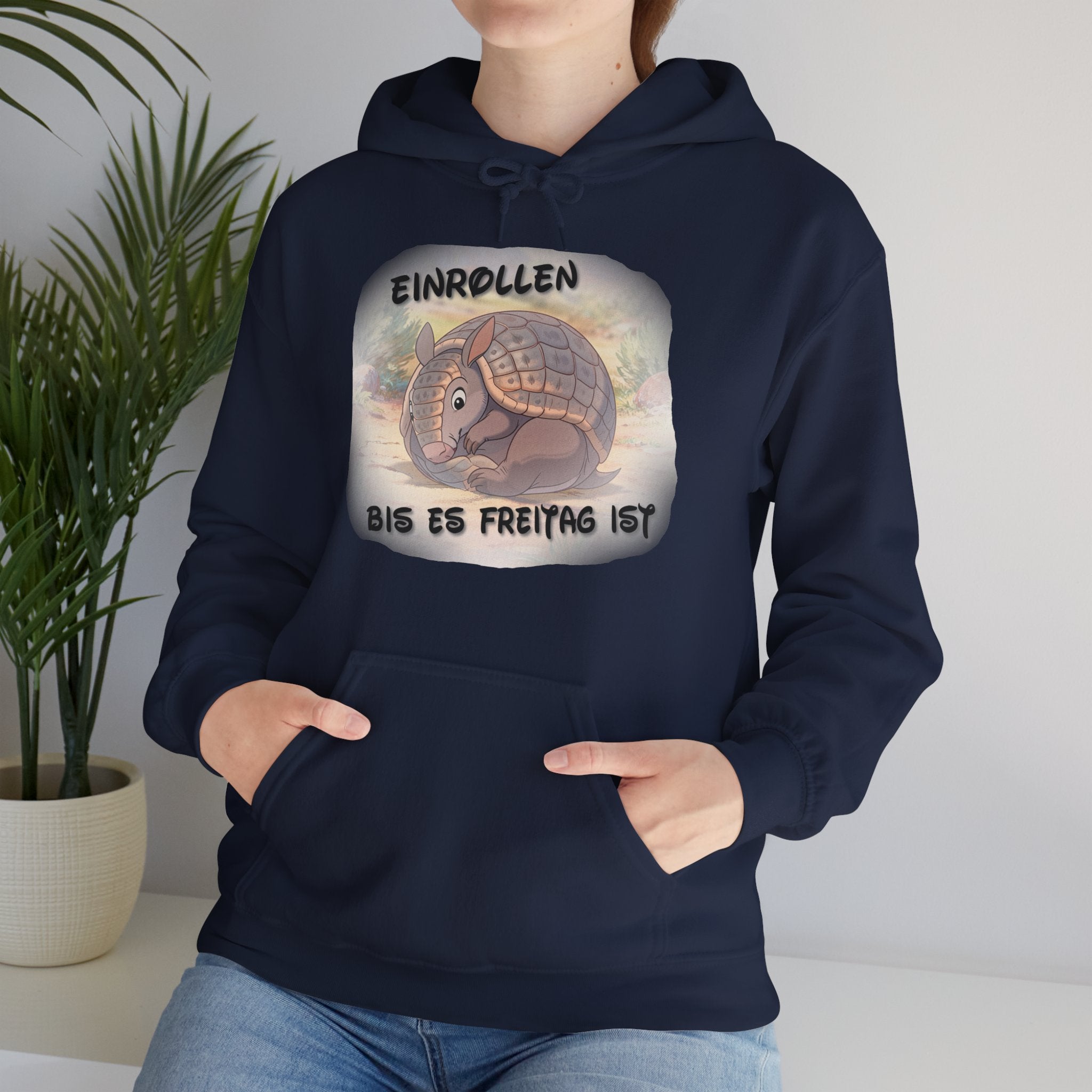 Gürteltier „Einrollen bis es Freitag ist“ Hoodie | Phönix-Potsdam®