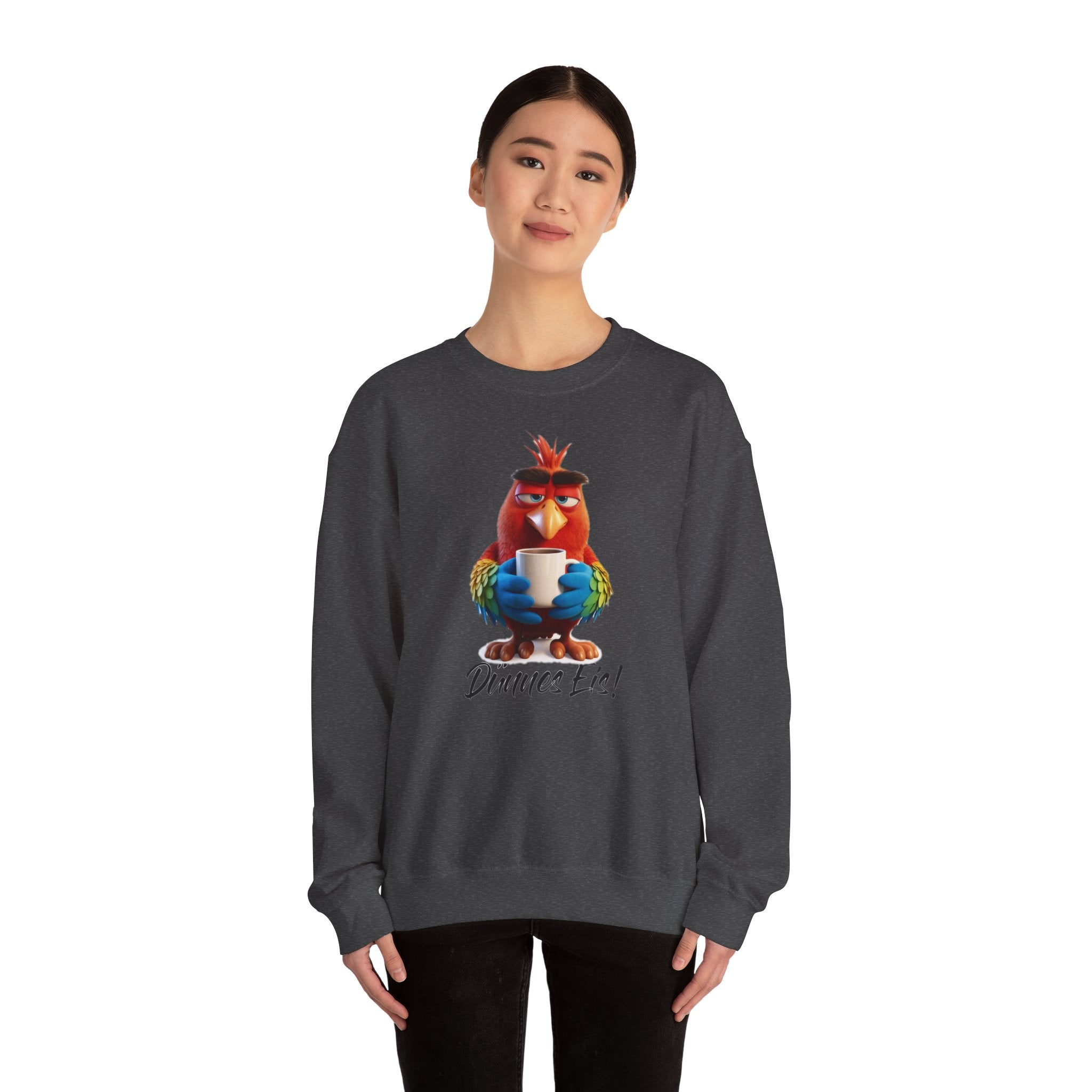 Papagei „Dünnes Eis!“ Sweatshirt | Humor | Phönix-Potsdam®
