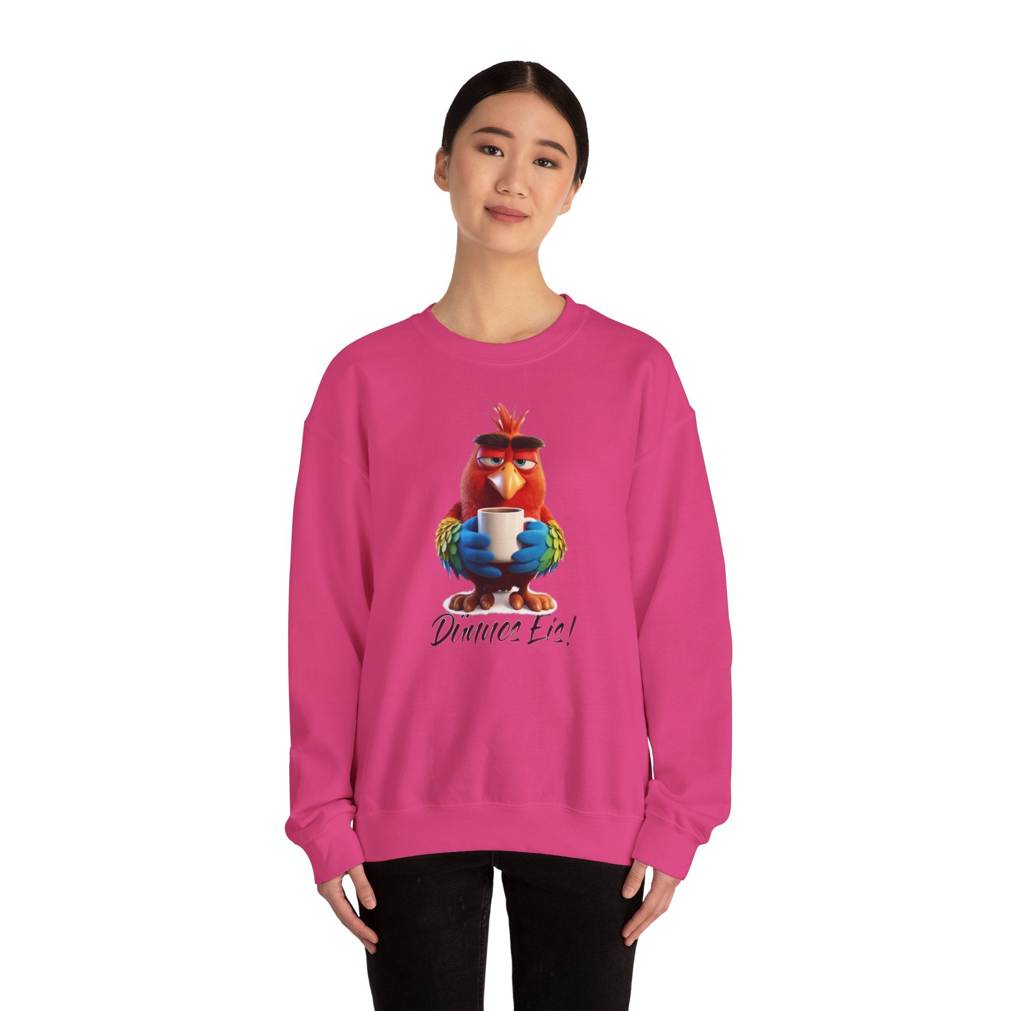 Papagei „Dünnes Eis!“ Sweatshirt | Humor | Phönix-Potsdam®