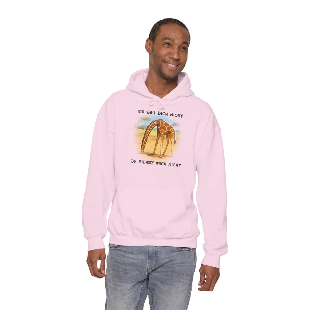 Giraffe Hoodie „Ich seh dich nicht“ | All-Over-Print | Phönix-Potsdam®