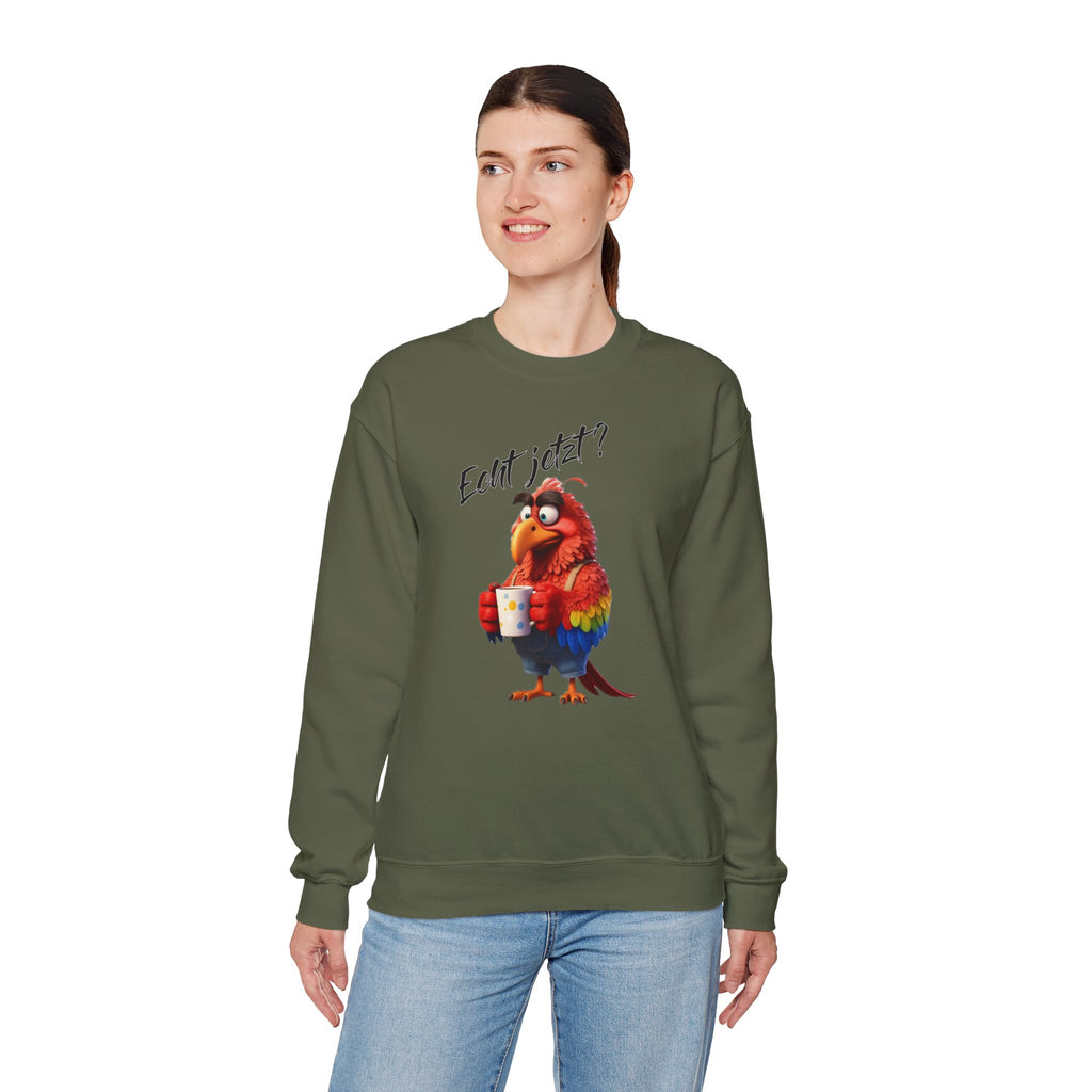 Papagei „Echt jetzt?“ Sweatshirt | Humor | Phönix-Potsdam®