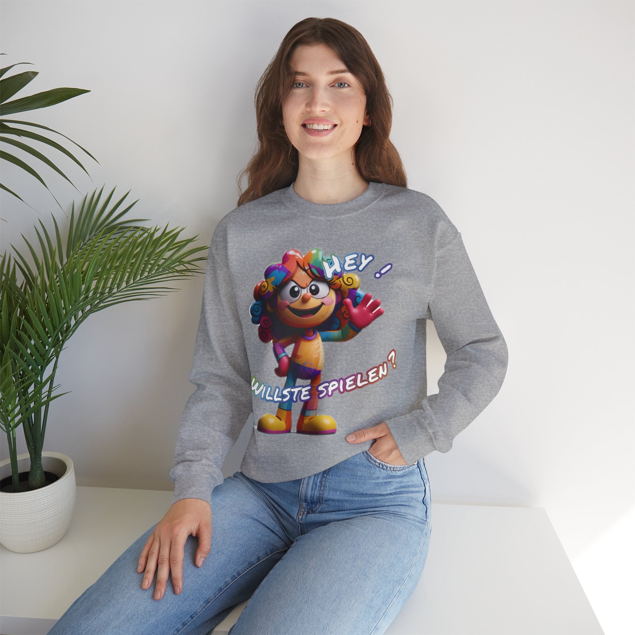 Sweatshirt „Hey! Willste spielen?“ | Humor | Phönix-Potsdam®