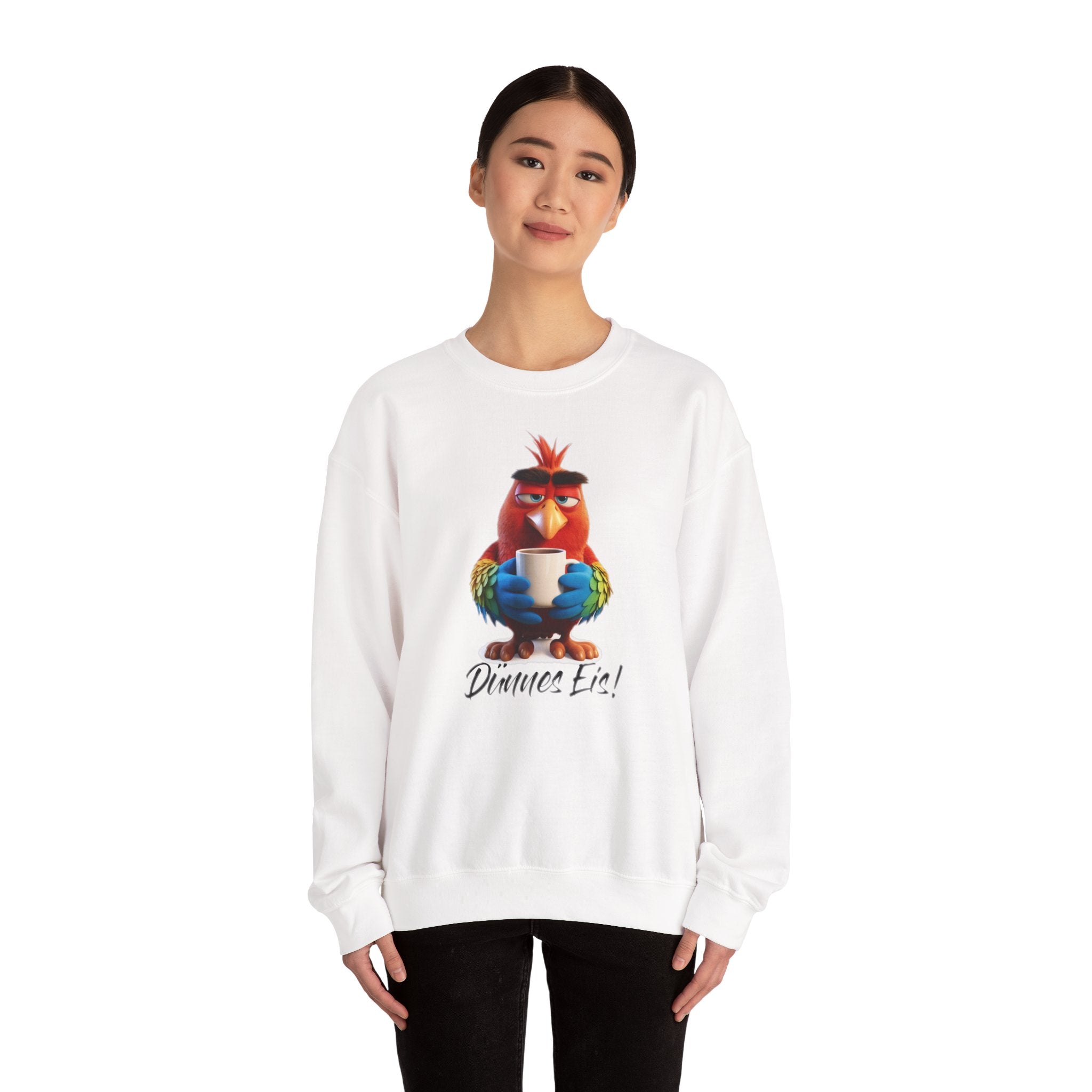 Papagei „Dünnes Eis!“ Sweatshirt | Humor | Phönix-Potsdam®