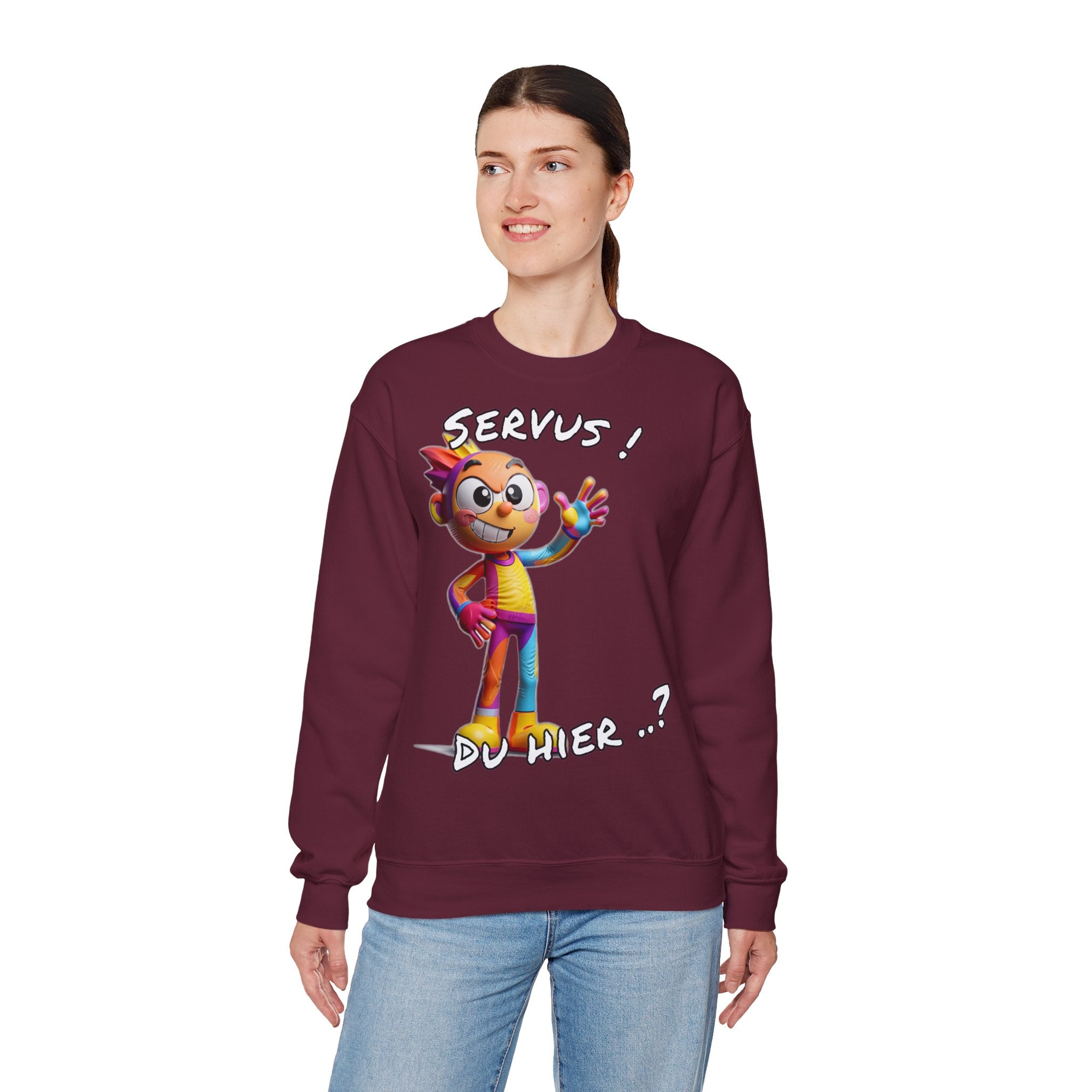 Sweatshirt „Servus! Du hier..?“ | Humor | Phönix-Potsdam®