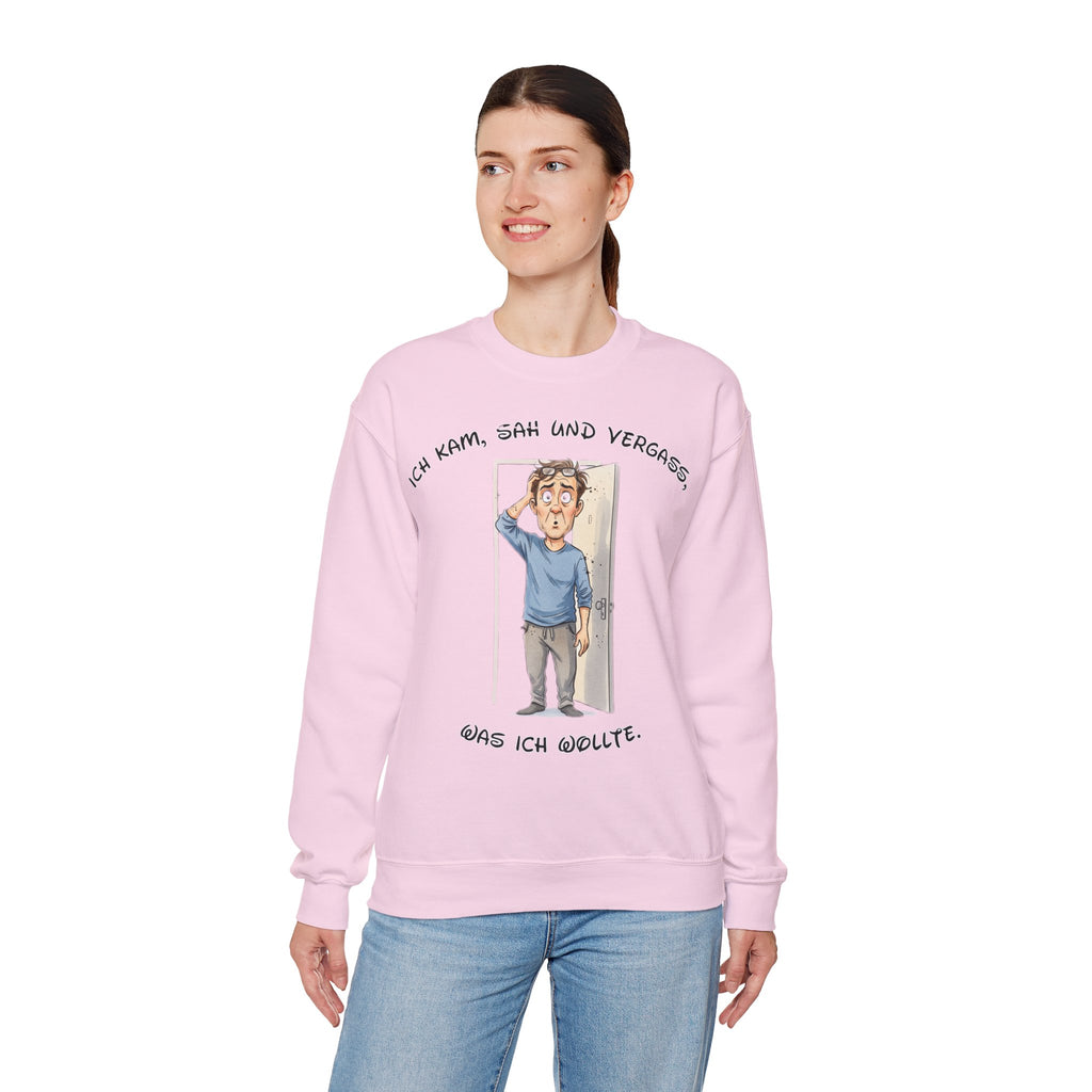 Ich kam, sah und vergaß Sweatshirt | Karikatur | Phönix-Potsdam®