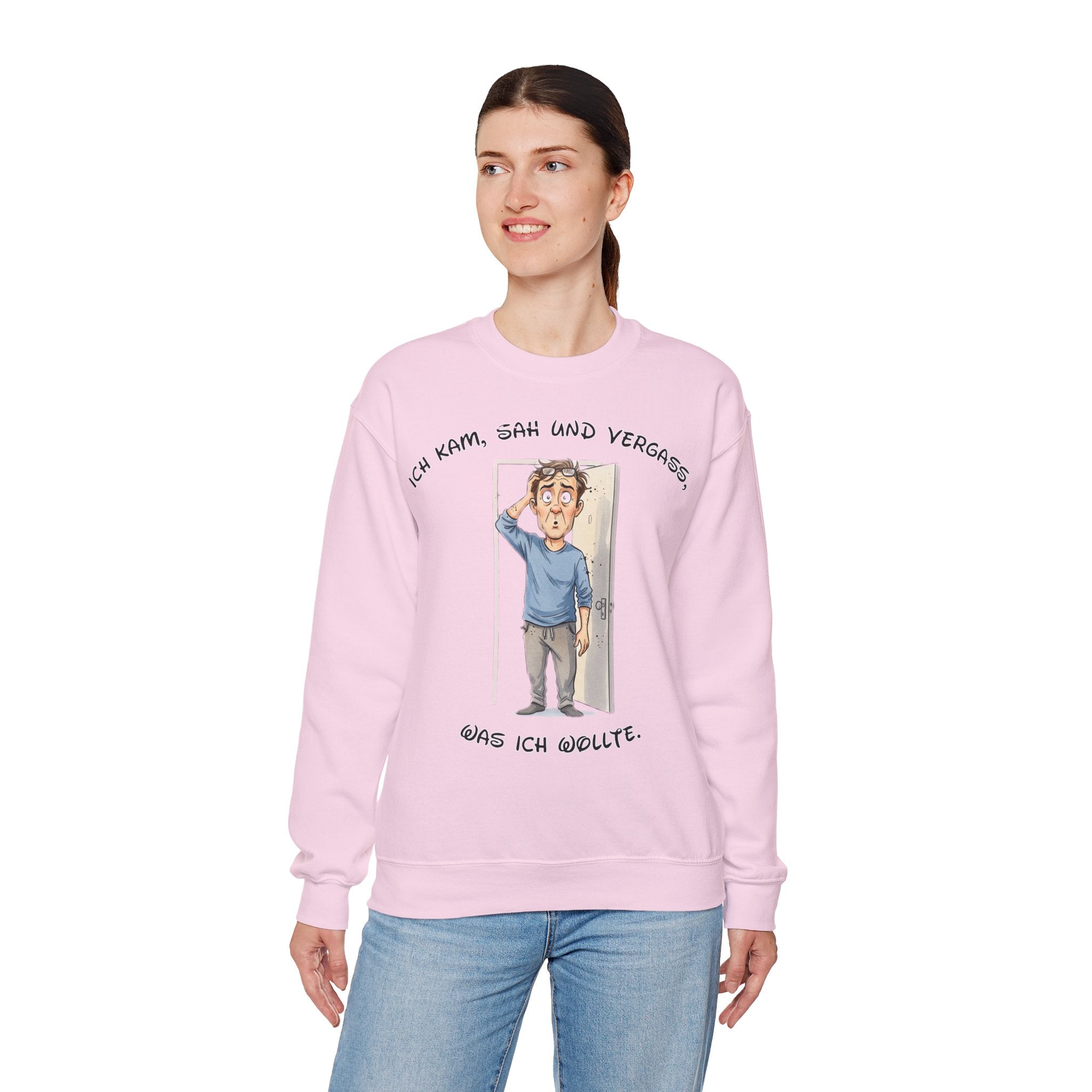 Ich kam, sah und vergaß Sweatshirt | Karikatur | Phönix-Potsdam®