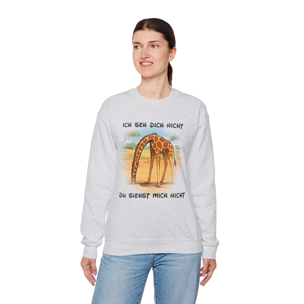 Giraffe Sweatshirt „Ich seh dich nicht“ | All-Over-Print | Phönix-Potsdam®