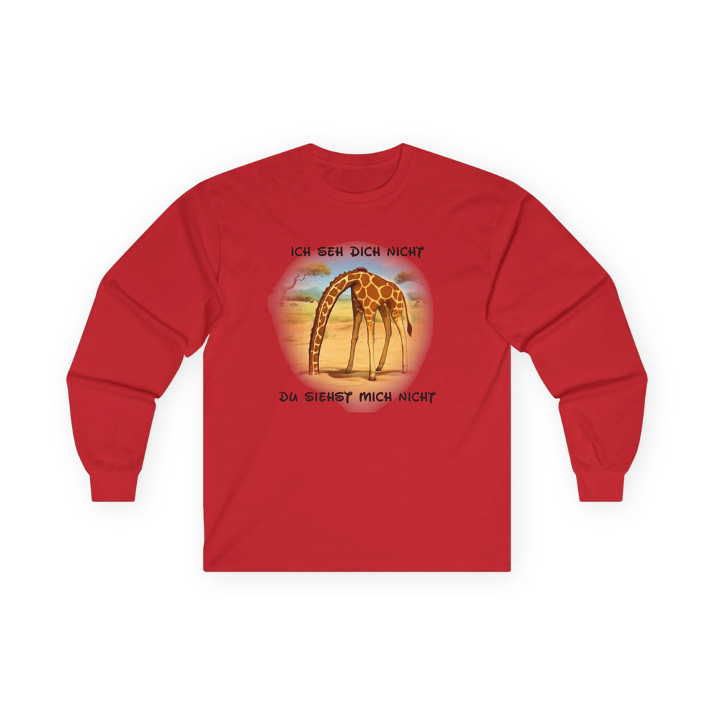 Giraffe Langarmshirt „Ich seh dich nicht“ | Long-Sleeve | Phönix-Potsdam®