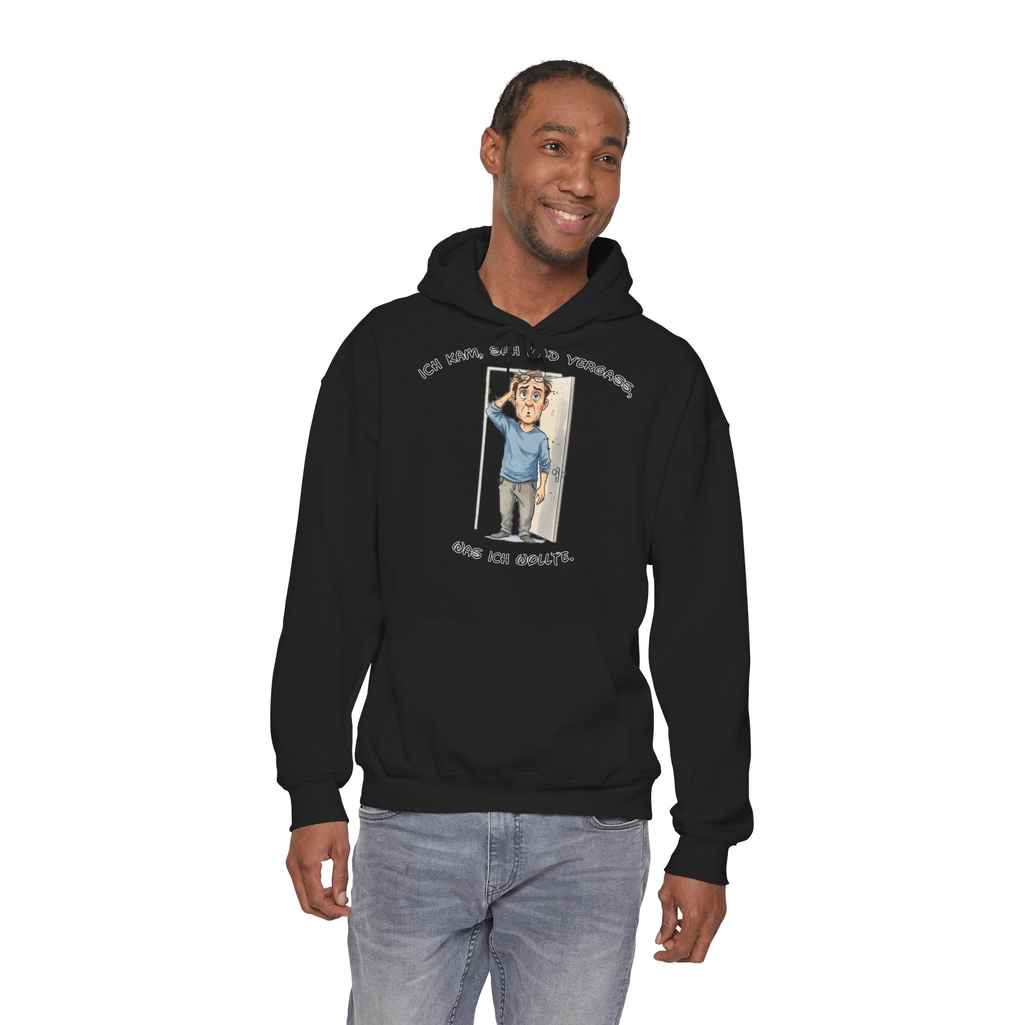 Ich kam, sah und vergaß Hoodie | Karikatur | Phönix-Potsdam®