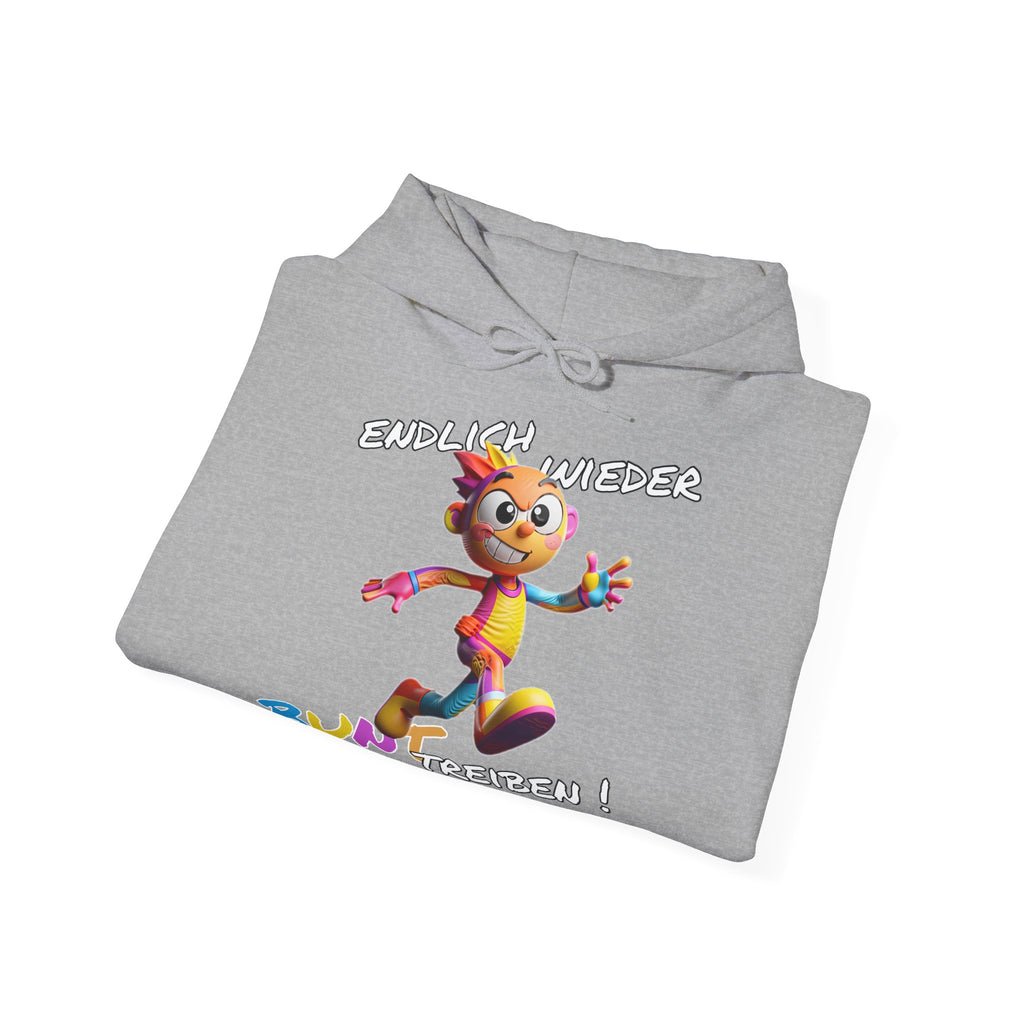 Hoodie „Endlich wieder BUNT treiben!“ | Humor | Phönix-Potsdam®