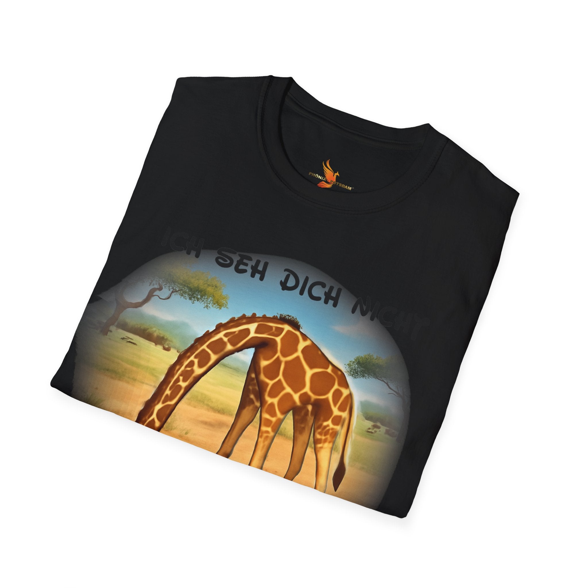 Giraffe „Ich seh dich nicht – Du siehst mich nicht“ T-Shirt | Phönix-Potsdam®