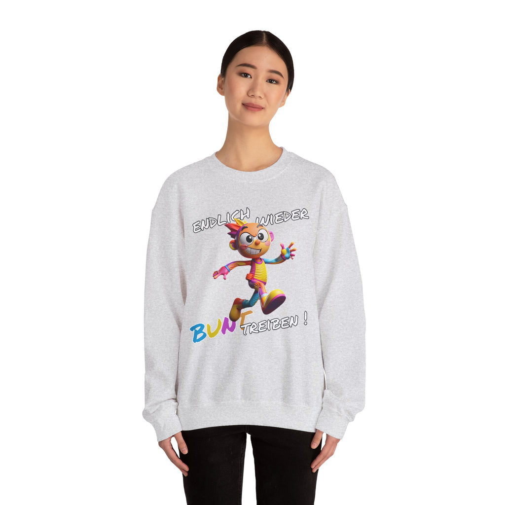 Sweatshirt „Endlich wieder BUNT treiben!“ | Humor | Phönix-Potsdam®