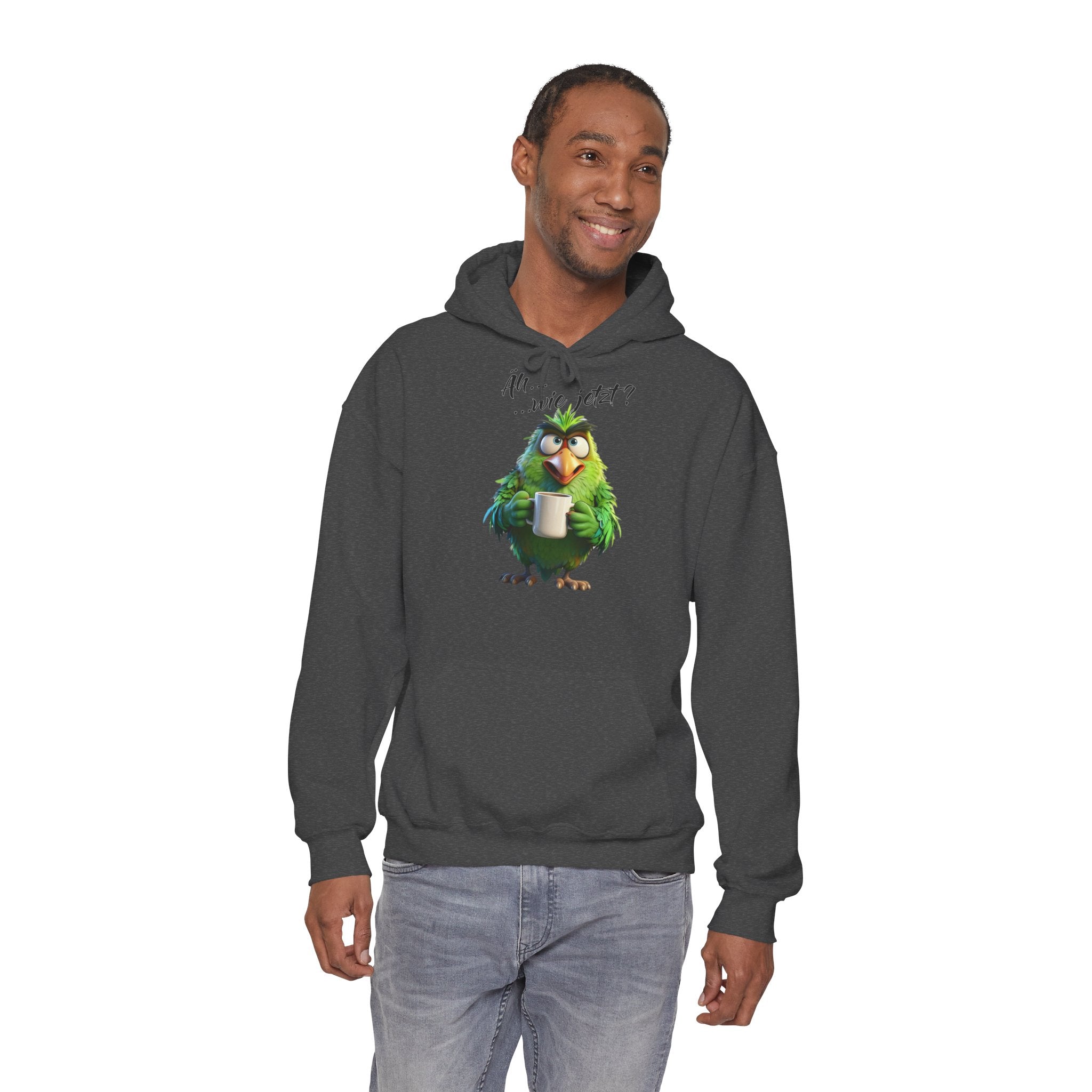 Papagei „Äh...wie jetzt?“ Hoodie | Humor | Phönix-Potsdam®