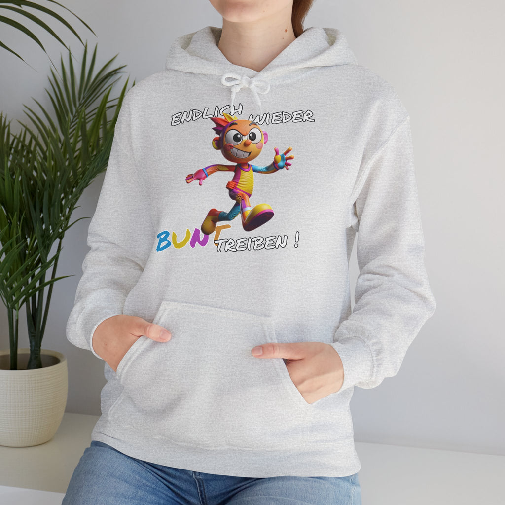 Hoodie „Endlich wieder BUNT treiben!“ | Humor | Phönix-Potsdam®