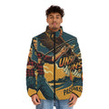 Männer Angel Steppjacke – "Unstoppable Catch" | All-Over-Print | Phönix-Potsdam®